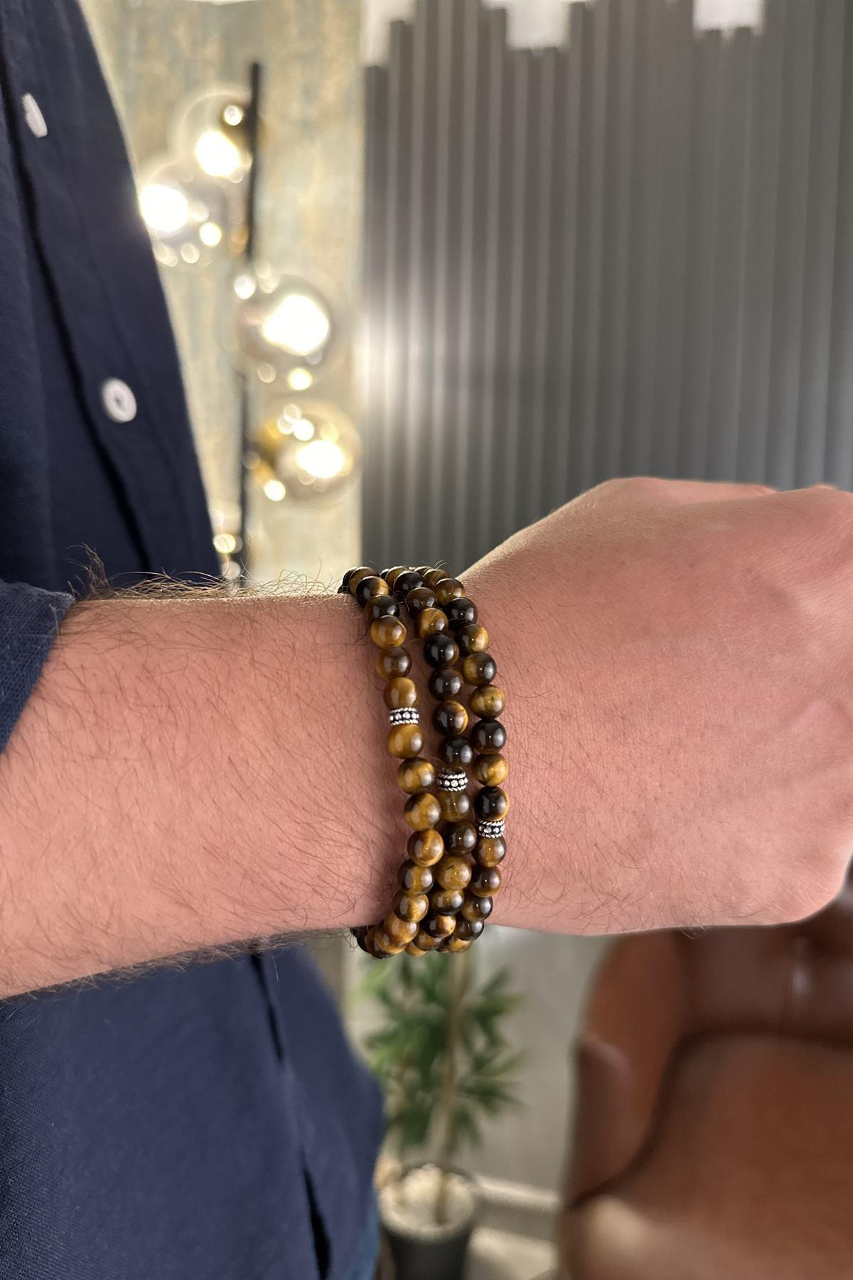 99luk Bileklik Namaz Tesbih Kaplan-gözü ( KOLYE - BİLEKLİK - TESBİH ) 