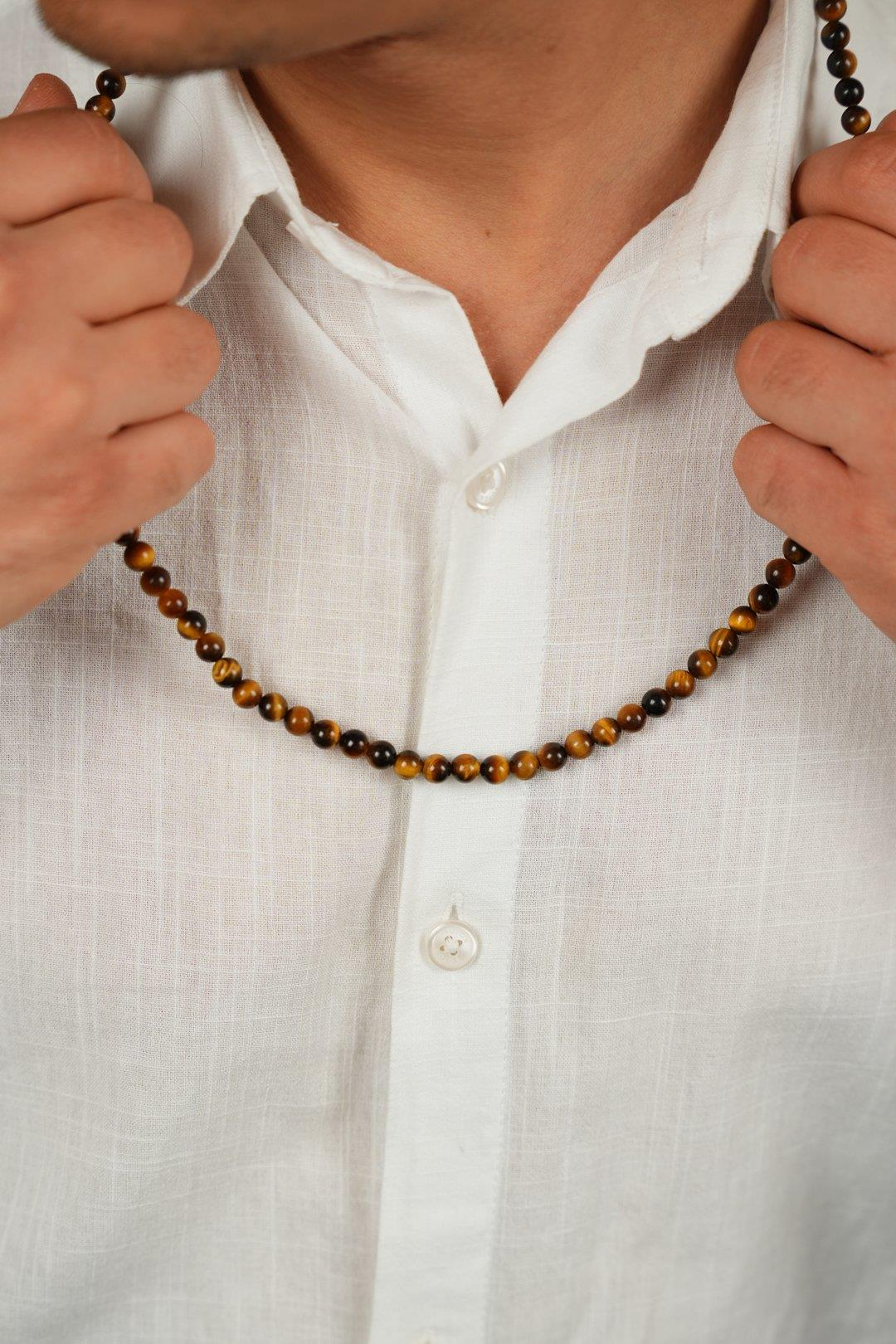 99luk Bileklik Namaz Tesbih Kaplan-gözü ( KOLYE - BİLEKLİK - TESBİH ) 