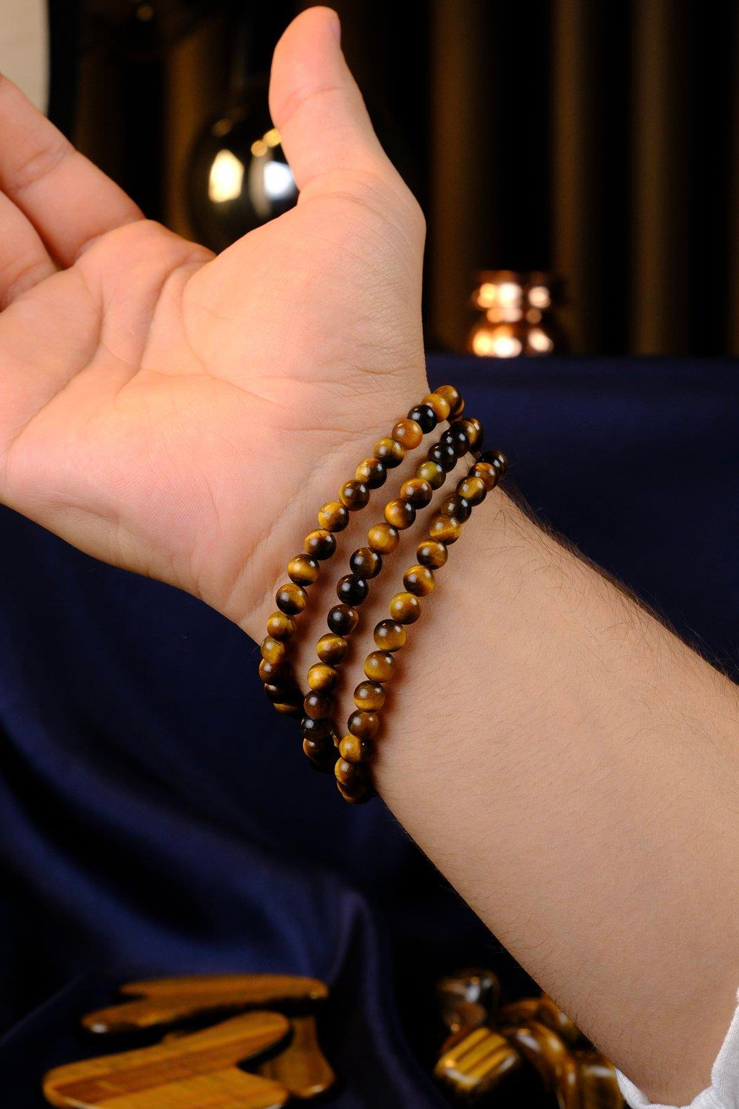 99luk Bileklik Namaz Tesbih Kaplan-gözü ( KOLYE - BİLEKLİK - TESBİH ) 