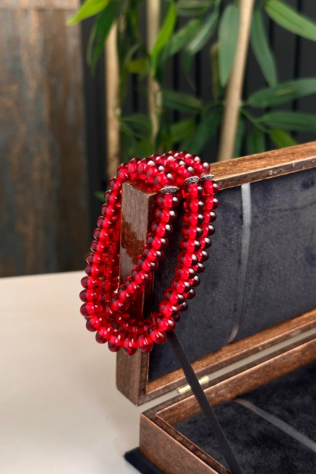 99luk Bileklik Namaz Tesbih Sıkma Kehribar (KOLYE -BİLEKLİK-TESBİH)