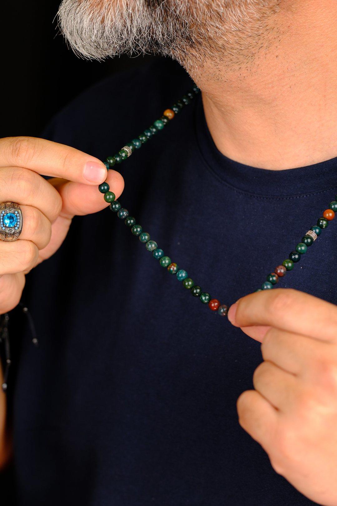 99luk Kan Taşı Bileklik Namaz Tesbihi ( KOLYE - BİLEKLİK - TESBİH ) 