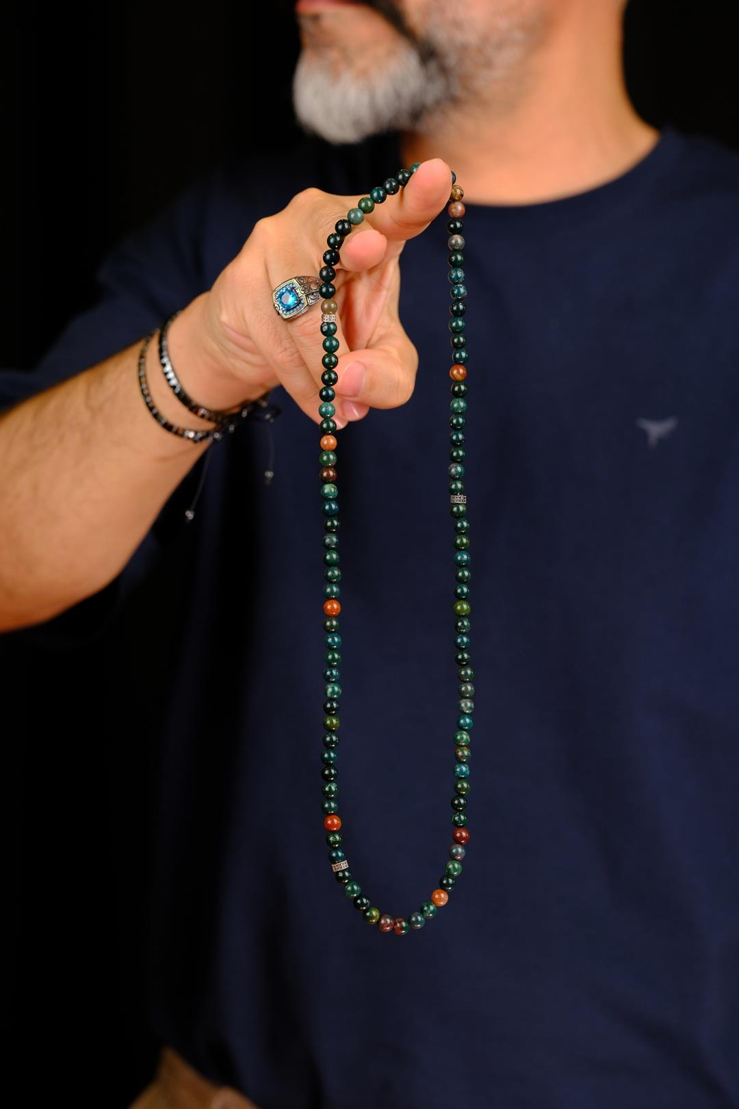 99luk Kan Taşı Bileklik Namaz Tesbihi ( KOLYE - BİLEKLİK - TESBİH ) 