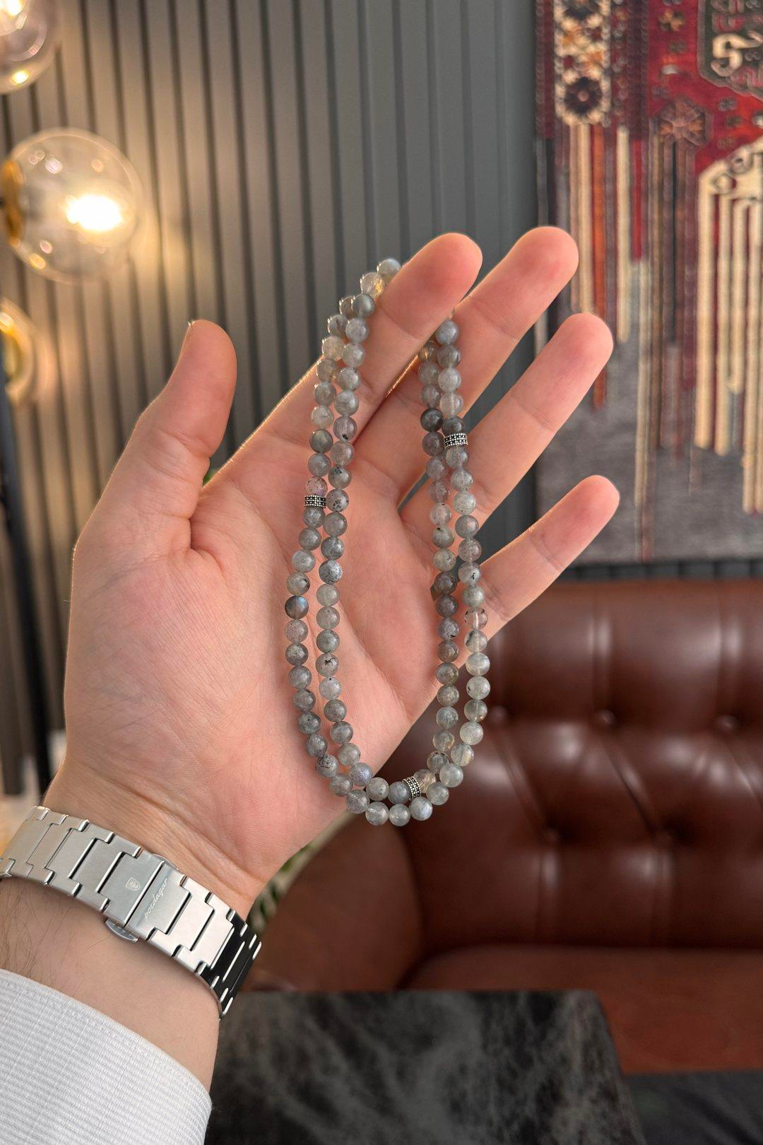 99luk Labradorit Bileklik Namaz Tesbihi (KOLYE-BİLEKLİK-TESBİH)