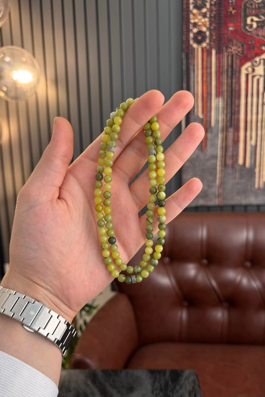 99luk Yeşim Taşı Bileklik Namaz Tesbihi (KOLYE-BİLEKLİK-TESBİH)