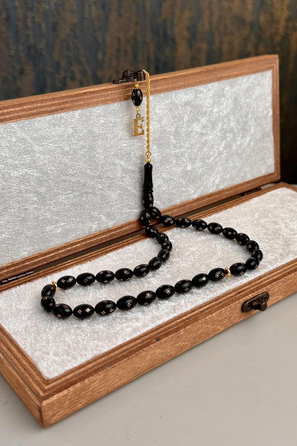 Altın İşleme Kişiye Özel Harf Tasarım Erzurum Oltu Taşı( Altın Püskül )