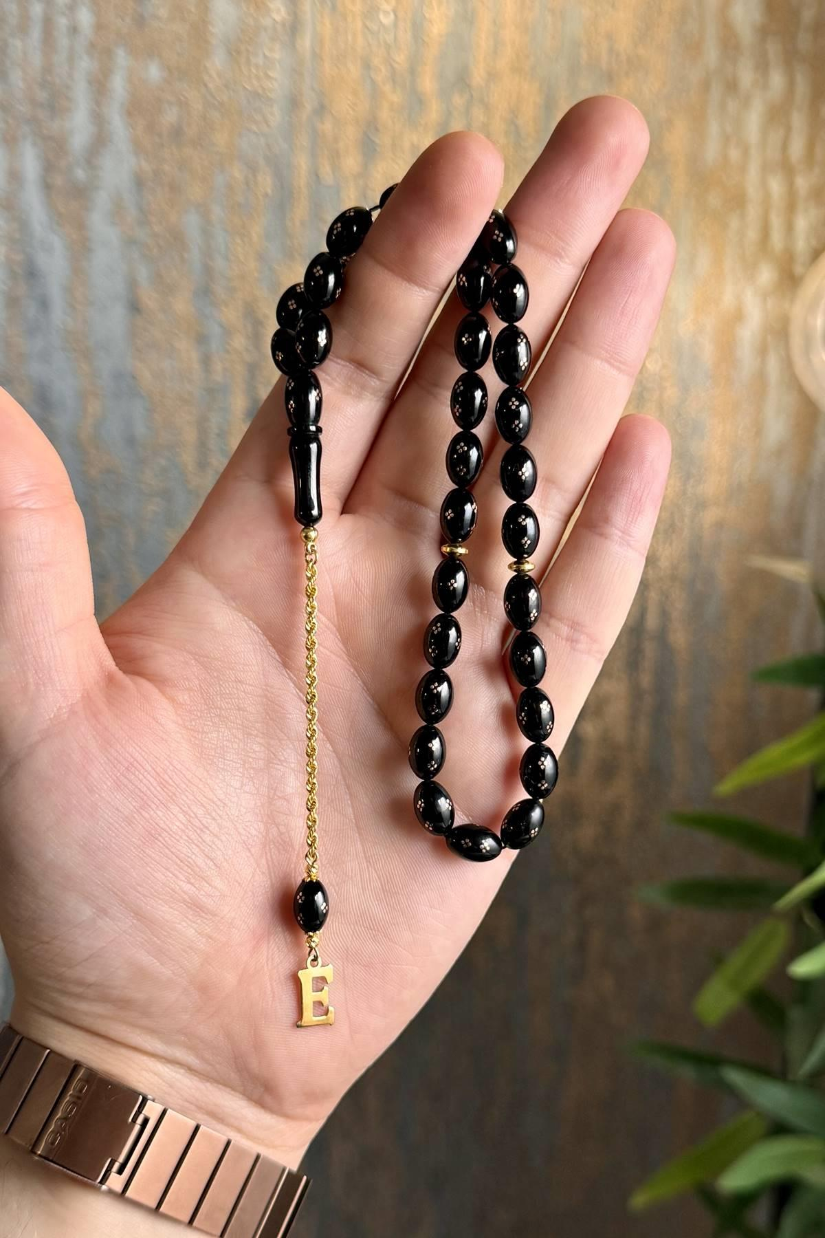 Altın İşleme Kişiye Özel Harf Tasarım Erzurum Oltu Taşı( Altın Püskül )