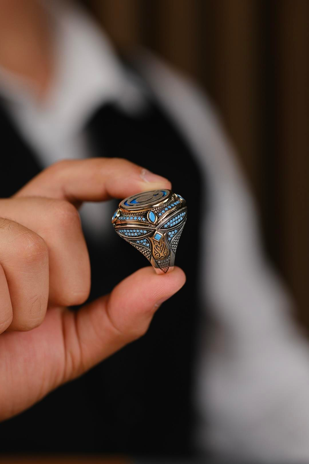 Ayyıldız Tasarım El İşçiliği Gümüş Yüzük ( Fatihin Rüyası)