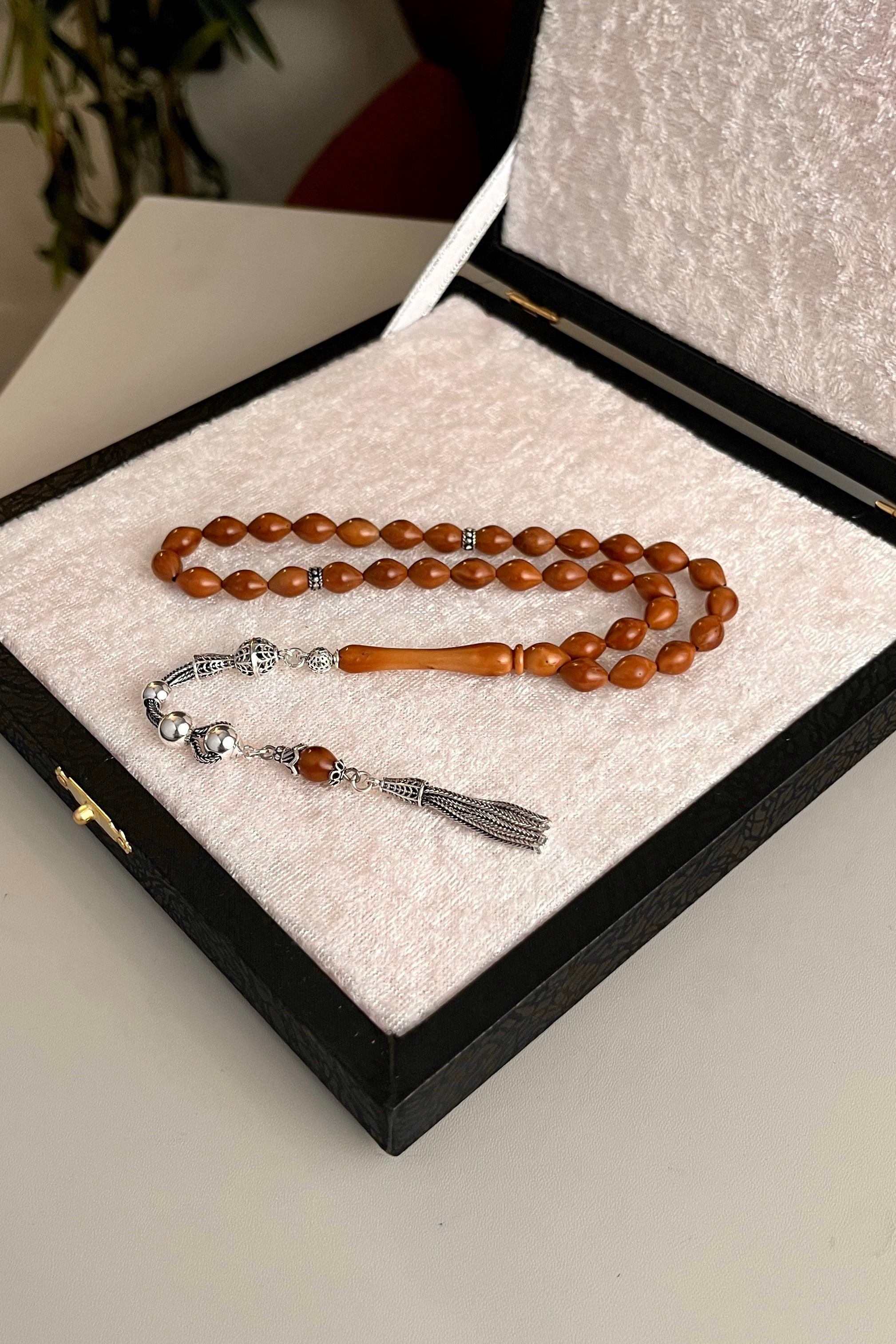 Babalara Özel Gümüş Tasarım Kuka Tesbih 