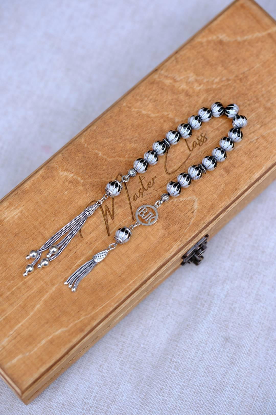 Beşiktaşlı Full Gümüş Tasarım Zaza Tesbihi