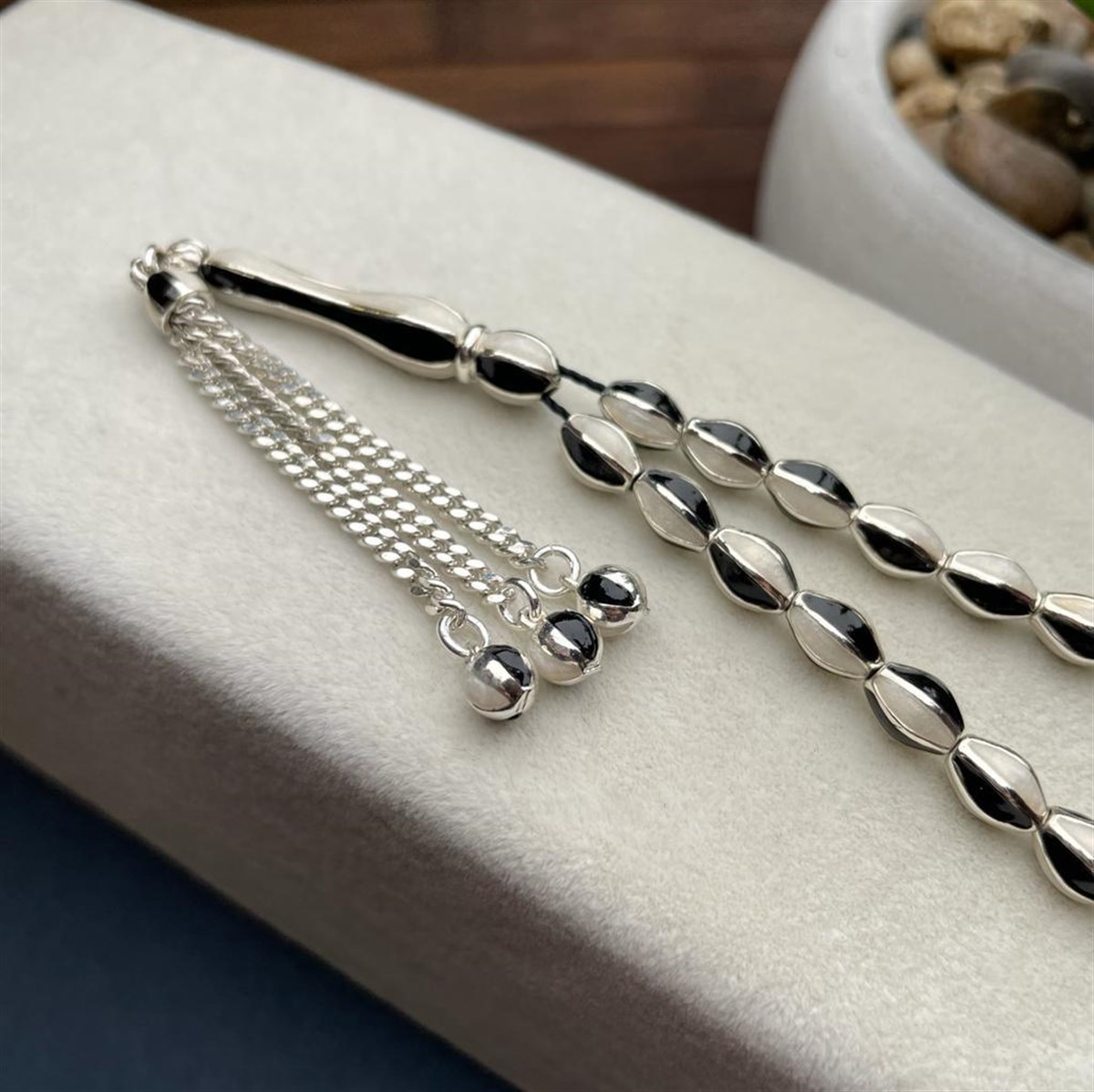 Beşiktaşlı Gümüş El İşçiliği Tesbih