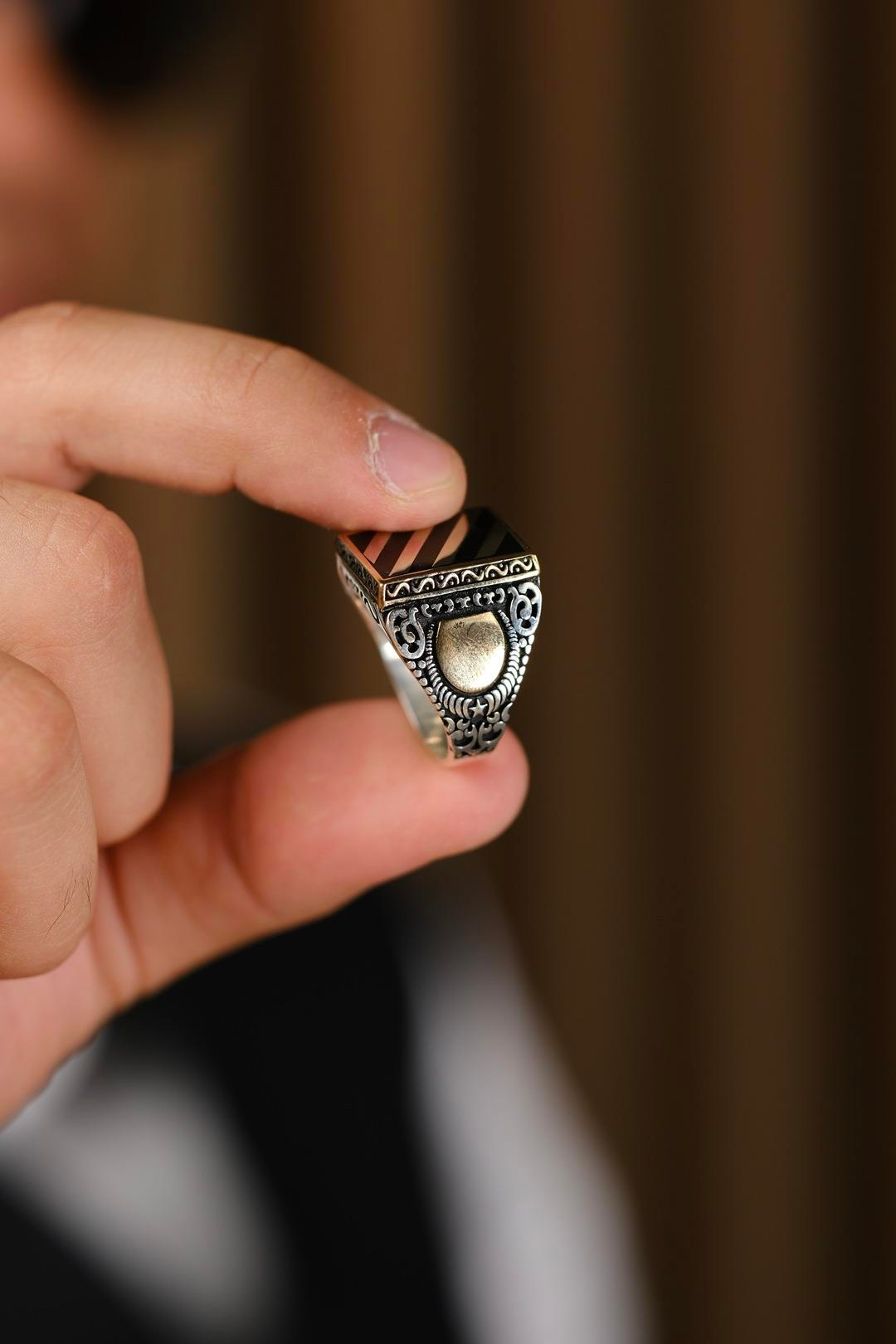 Beyler Beyi Tasarım El İşçiliği 925 Ayar Gümüş Yüzük