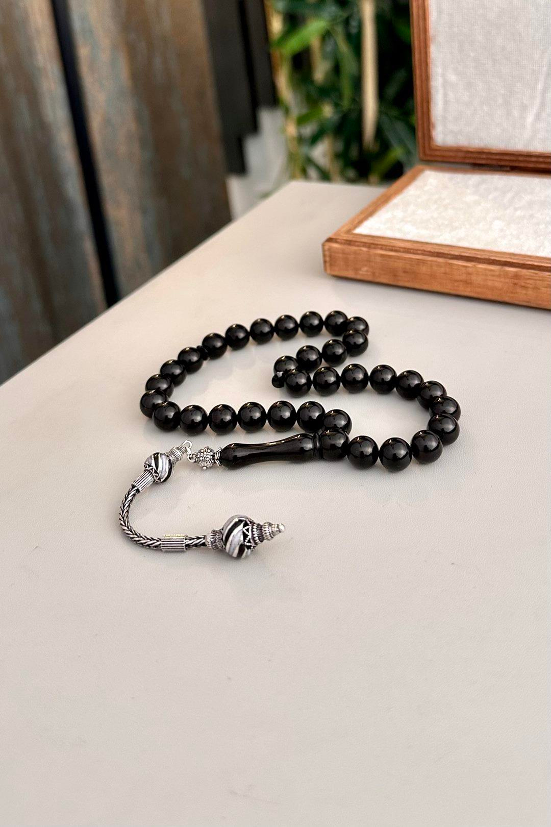 Çeşmi Bülbül Serisi Erzurum Oltu Taşı Tesbih  9 mm