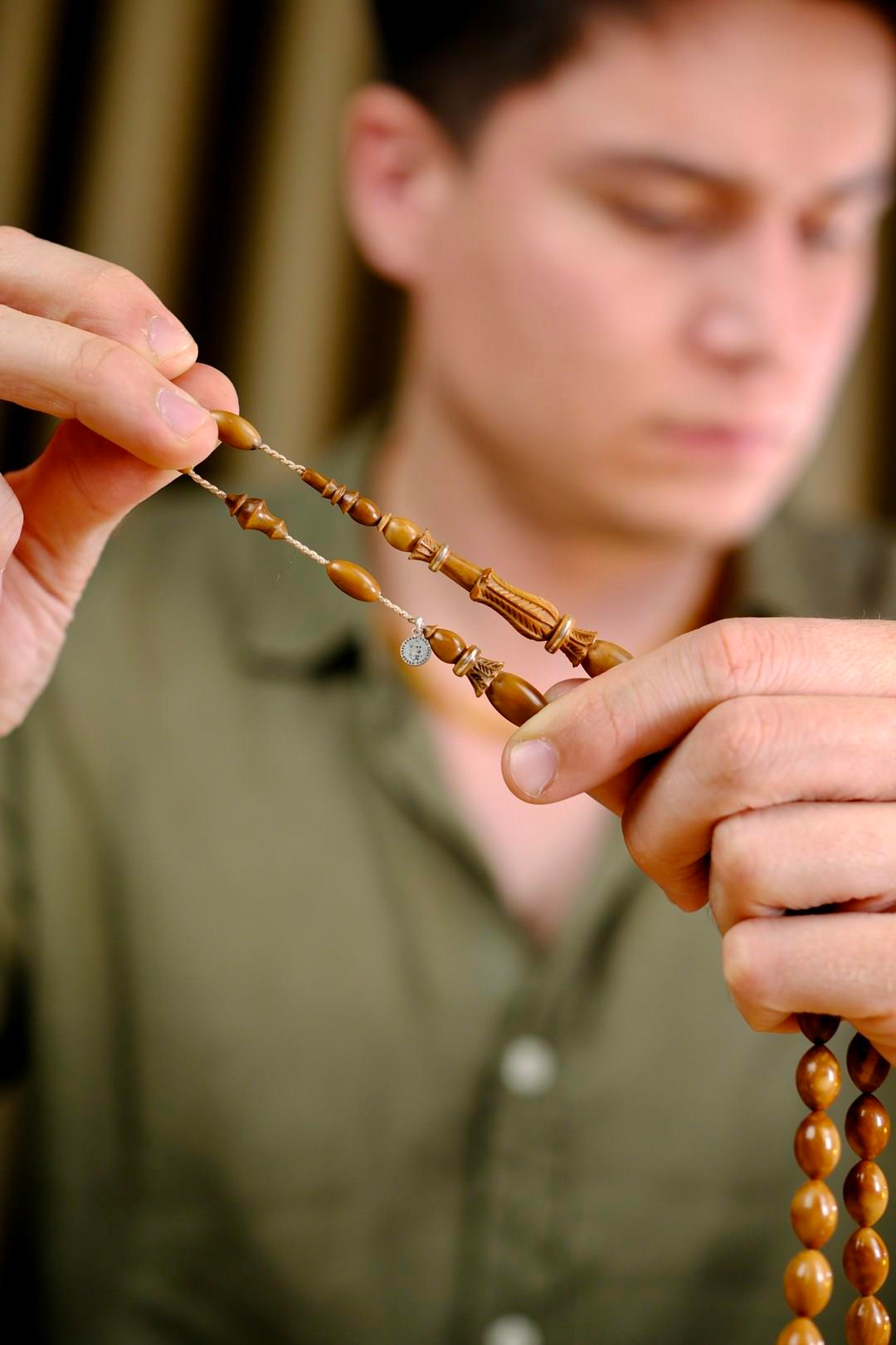 El Cilası El Oyması Üst Düzey Çekim Şükrü Baba Premium Serisi Beyzi Model Kuka Tesbih