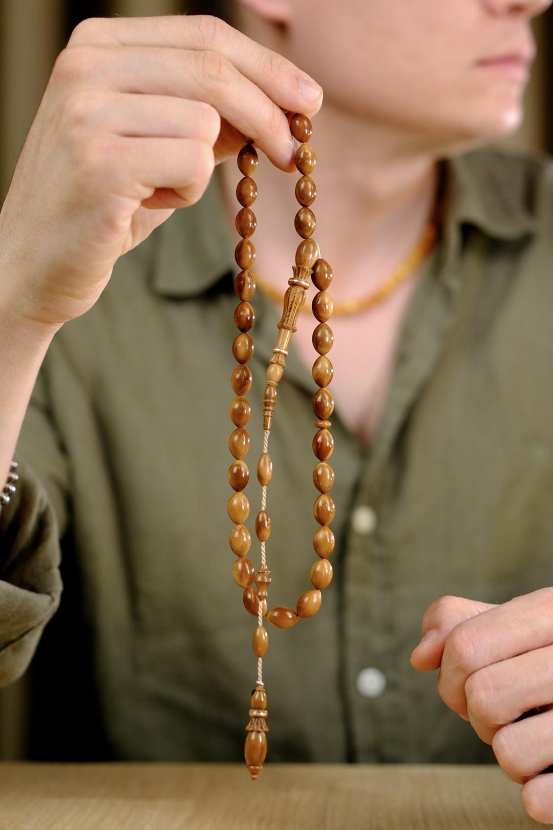 El Cilası El Oyması Üst Düzey Çekim Şükrü Baba Premium Serisi Beyzi Model Kuka Tesbih