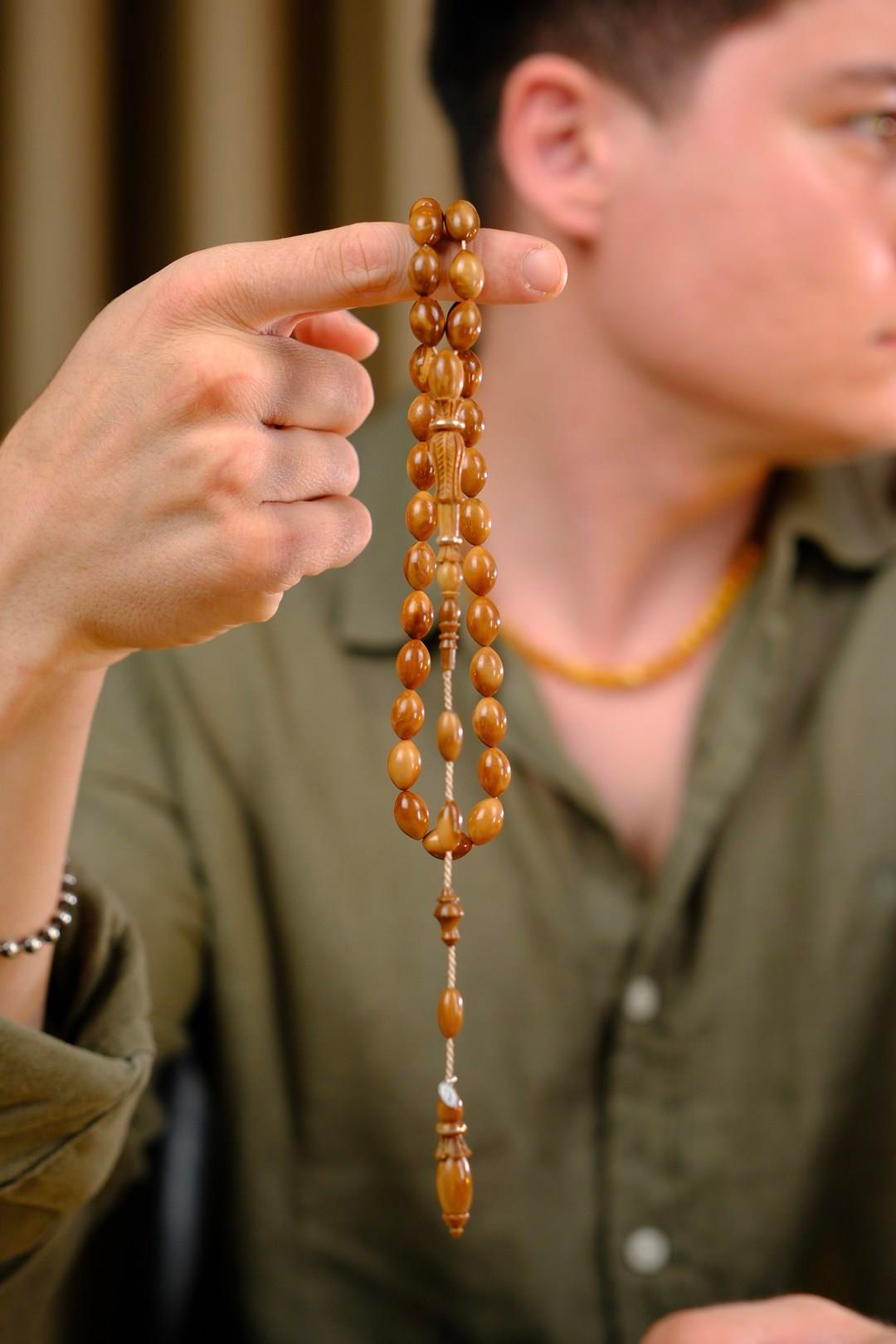 El Cilası El Oyması Üst Düzey Çekim Şükrü Baba Premium Serisi Beyzi Model Kuka Tesbih