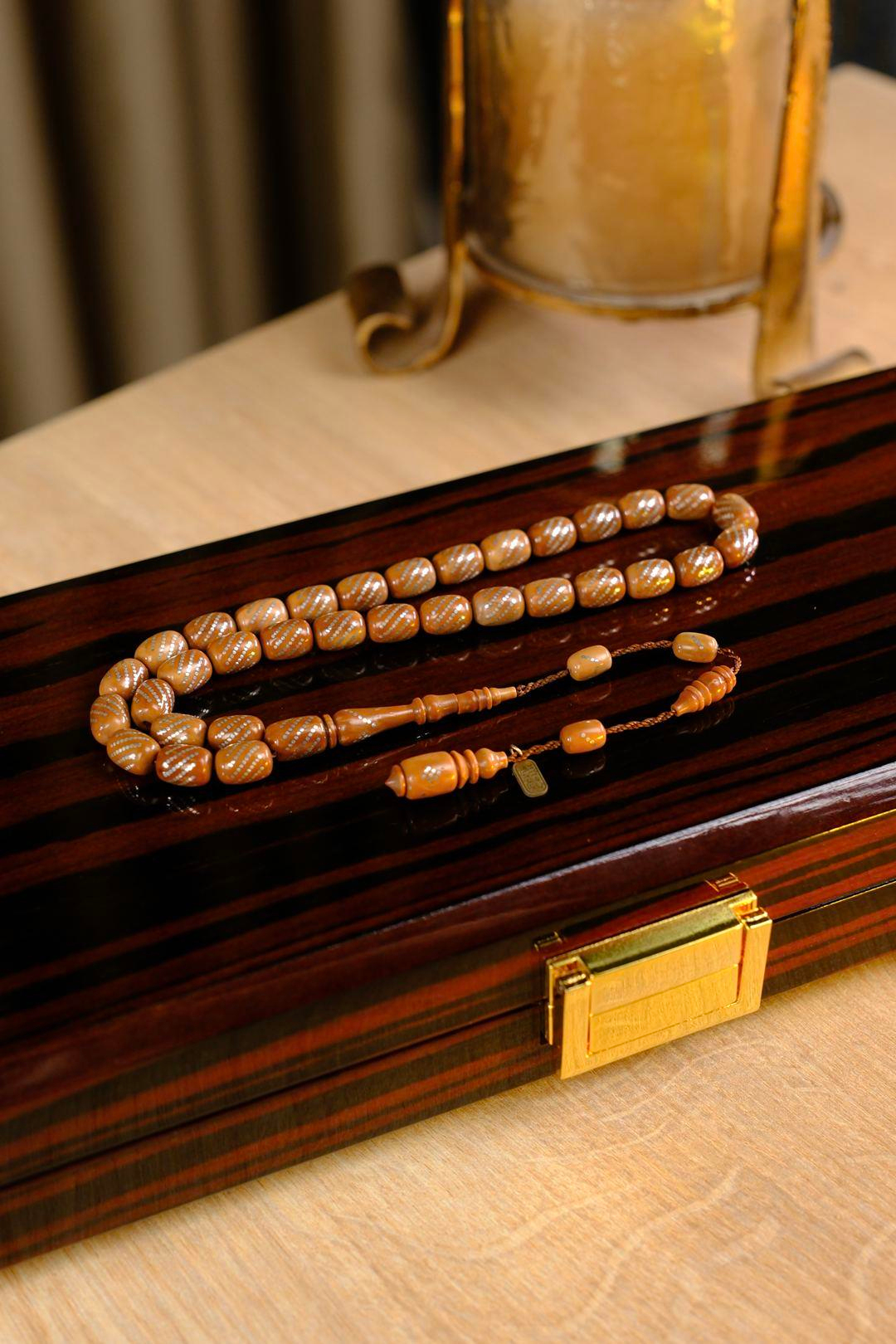 El İşçiliği Gümüş Çakım Şık Ve Zarif Tasarım Kuka Tesbih