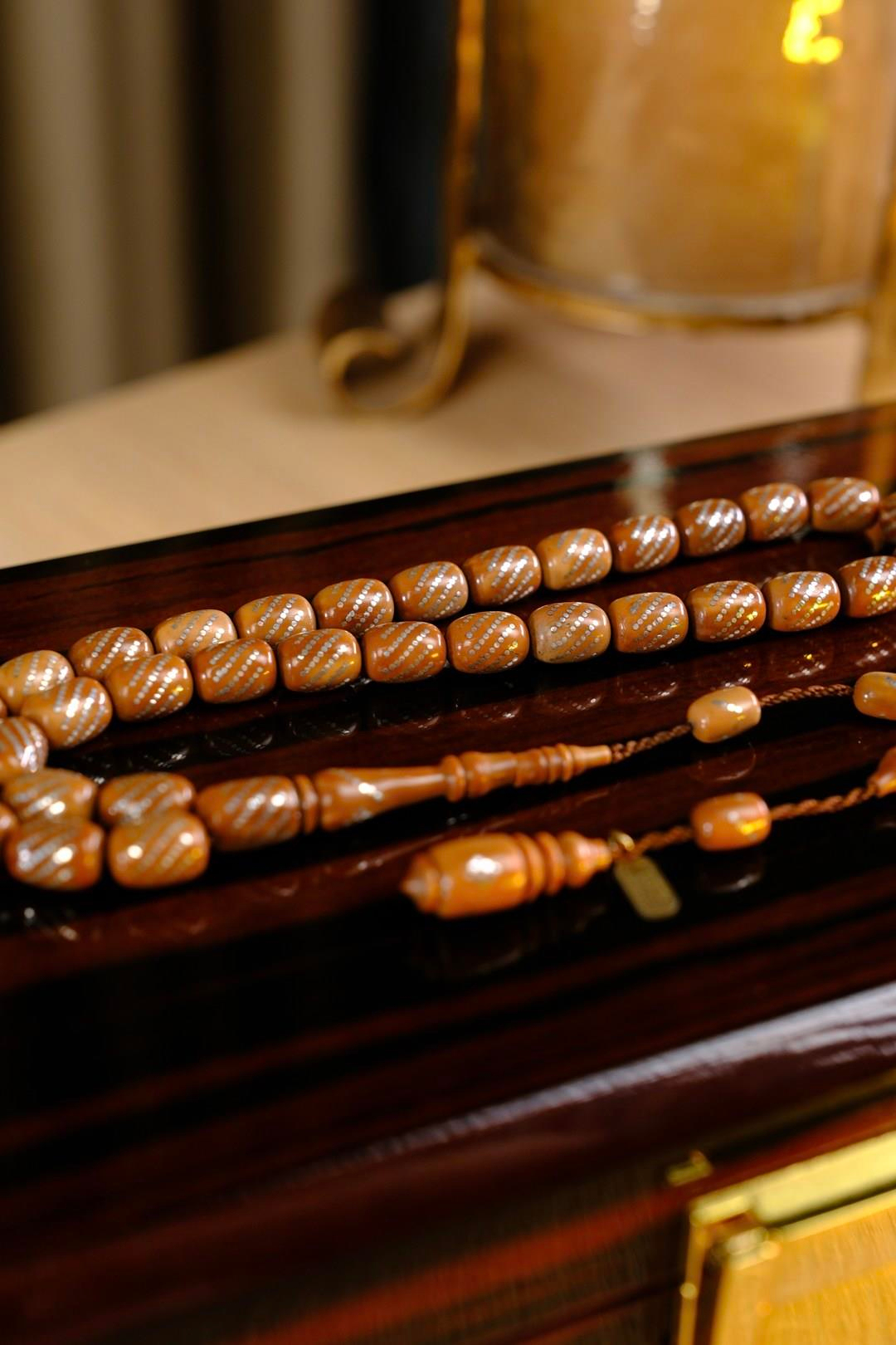 El İşçiliği Gümüş Çakım Şık Ve Zarif Tasarım Kuka Tesbih