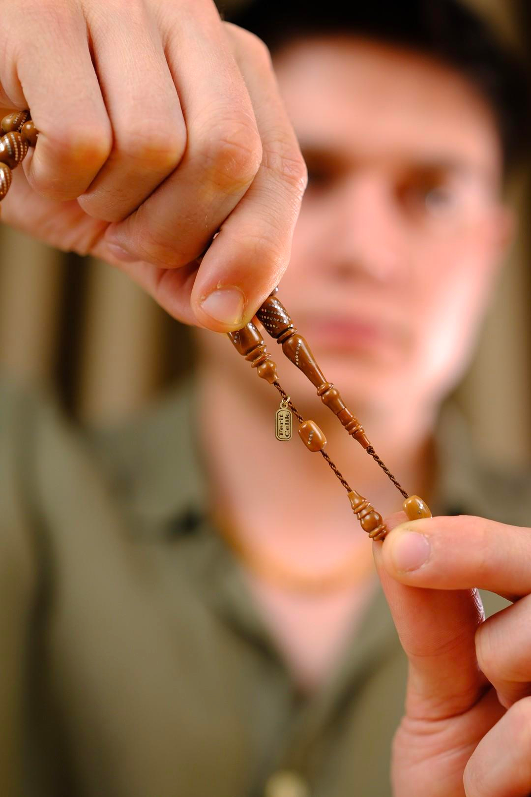 El İşçiliği Gümüş Çakım Şık Ve Zarif Tasarım Kuka Tesbih