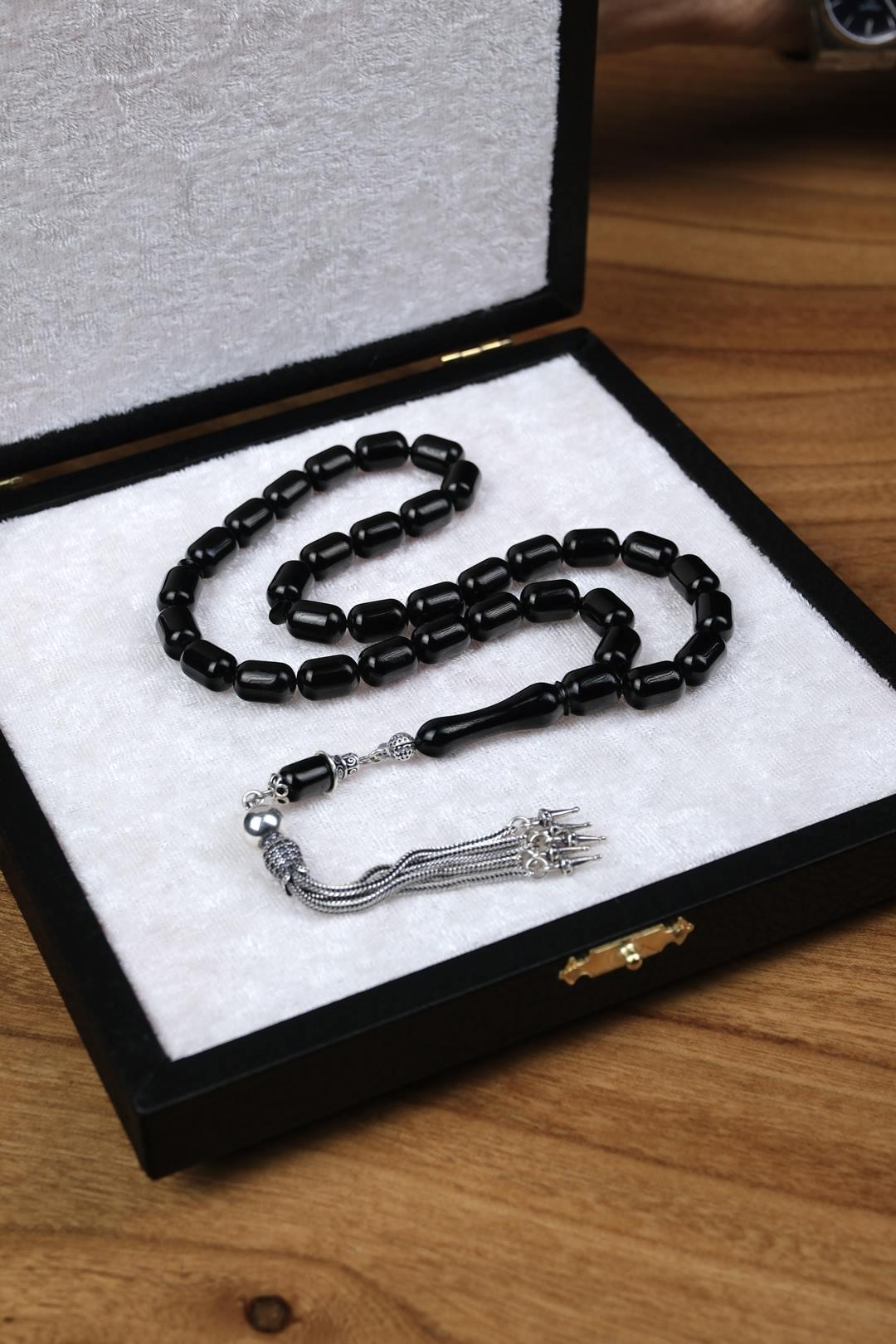 Eski Usul Kapsül Model Erzurum Oltu Taşı Tesbih 