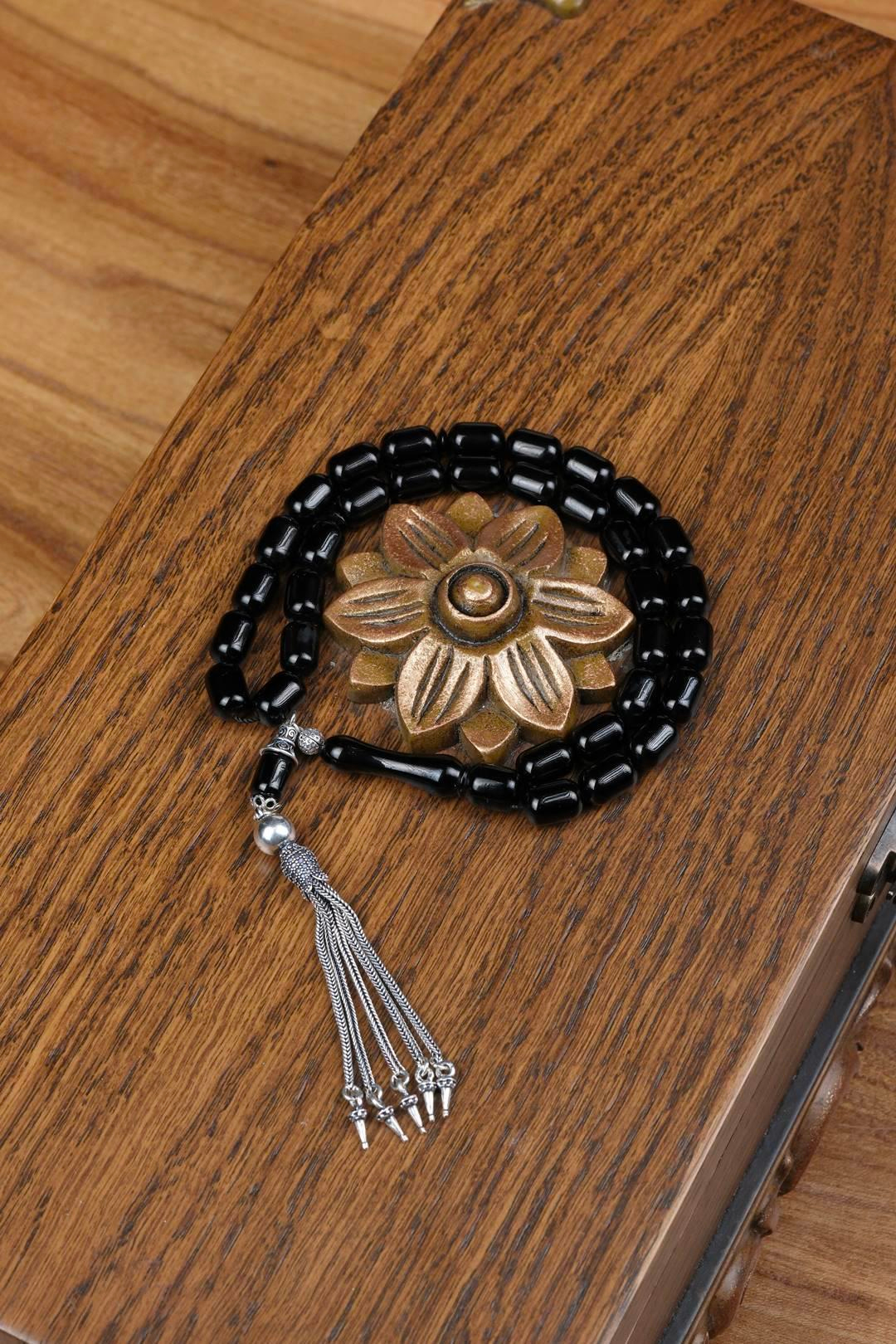 Eski Usul Kapsül Model Erzurum Oltu Taşı Tesbih 