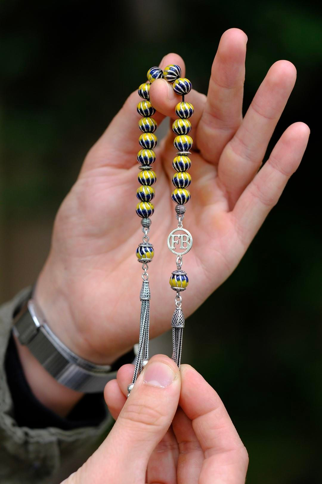 Fenerbahçe Full Gümüş Tasarım Zaza Tesbihi