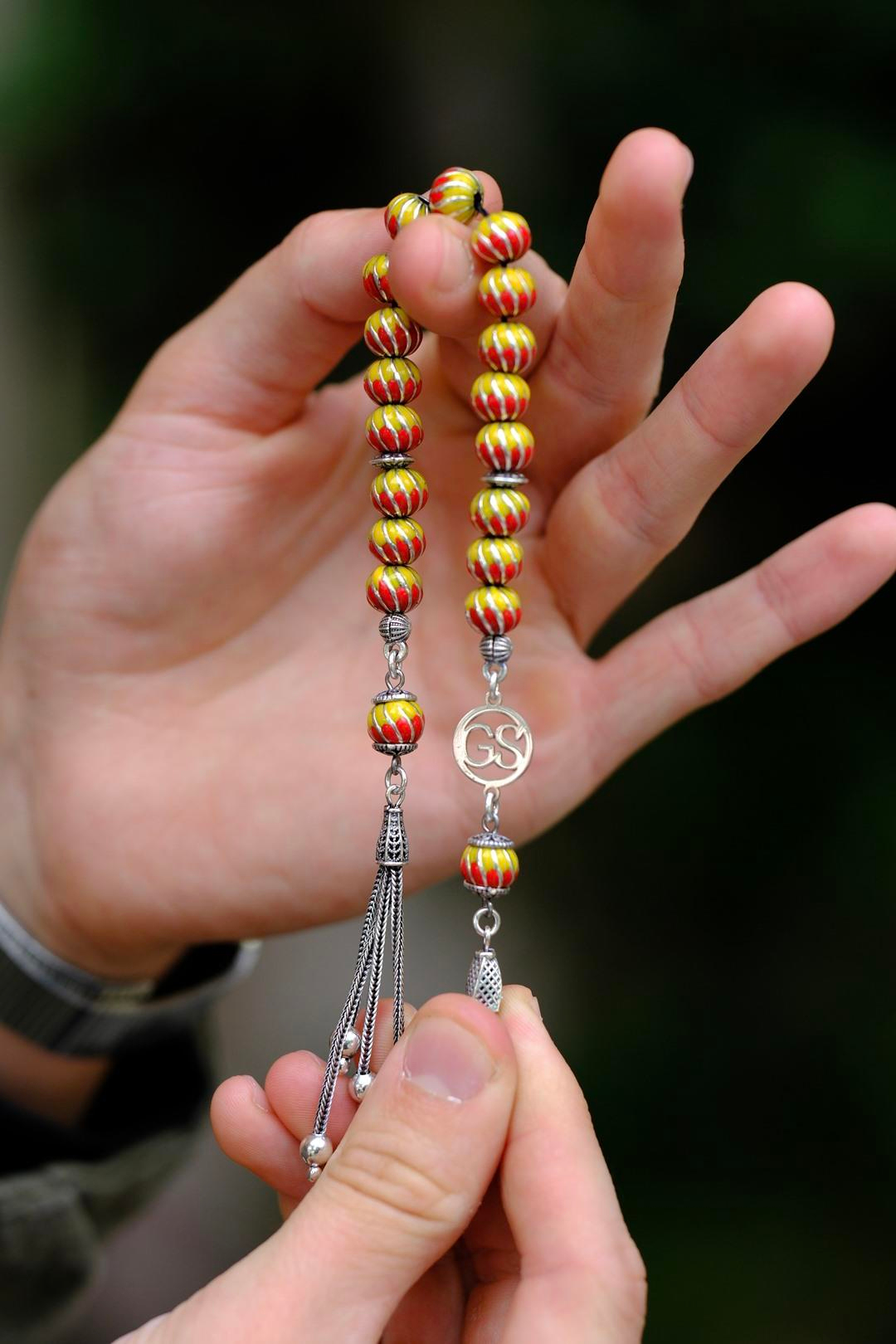 Galatasaray Full Gümüş Tasarım Zaza Tesbihi