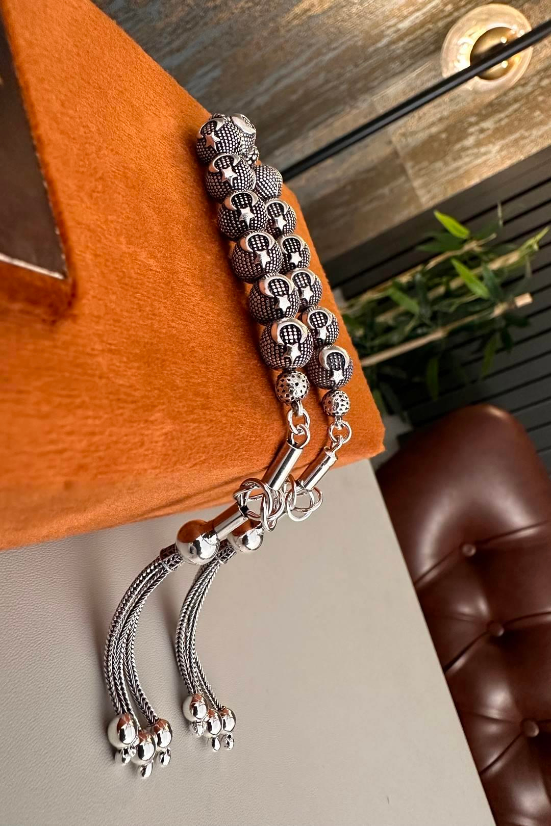 Gümüş Ayyıldız Tasarım Zaza Tesbih