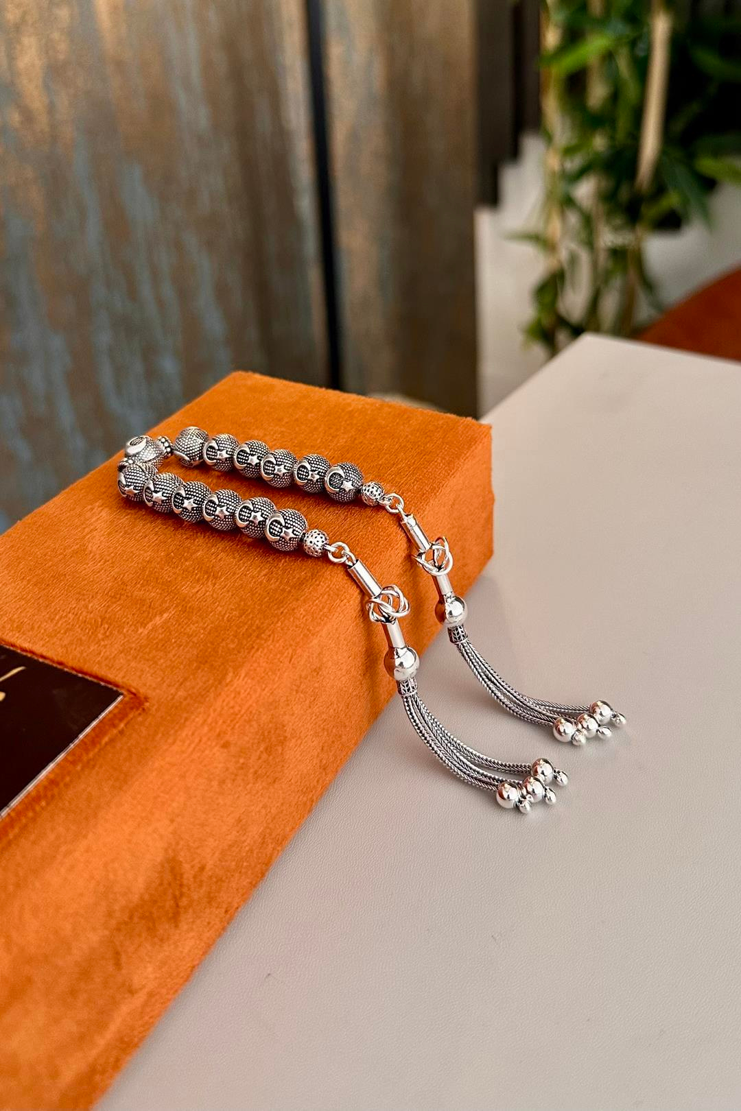 Gümüş Ayyıldız Tasarım Zaza Tesbih