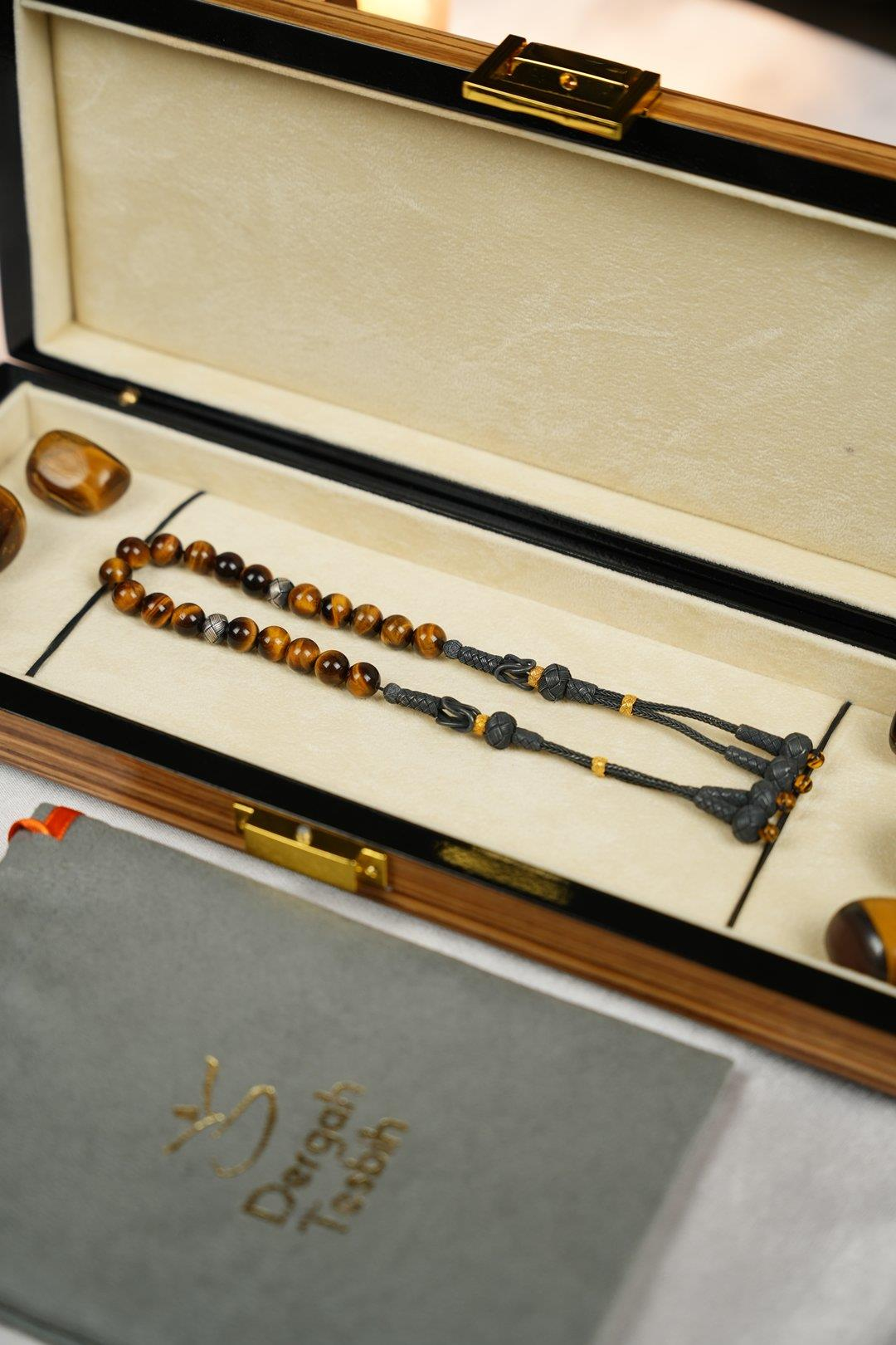 Gümüş Kazaz Tasarım Kaplan Gözü Zaza Tesbih