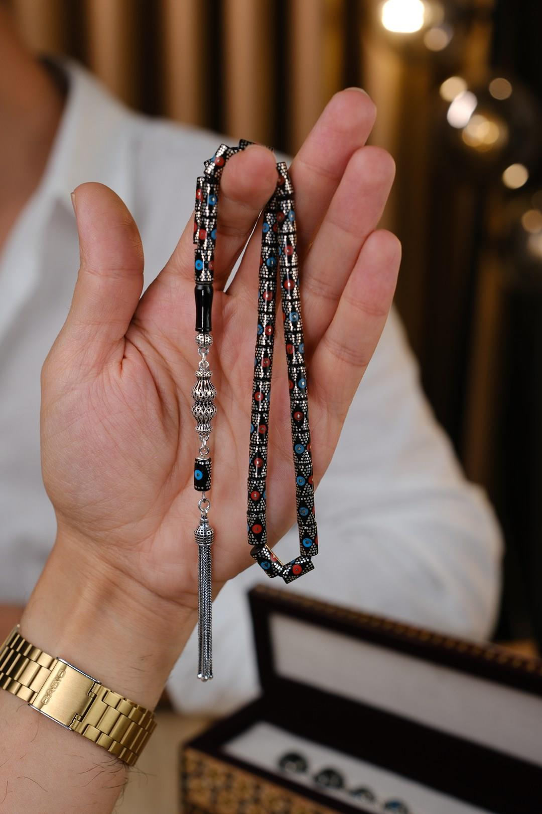 Hüseyin Altunkaynak İşçiliği Erzurum Oltu Taşı Mercan Firuze İşleme Tesbih