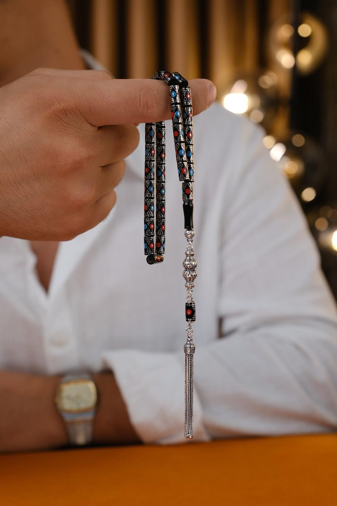 Hüseyin Altunkaynak İşçiliği Erzurum Oltu Taşı Mercan Firuze İşleme Tesbih