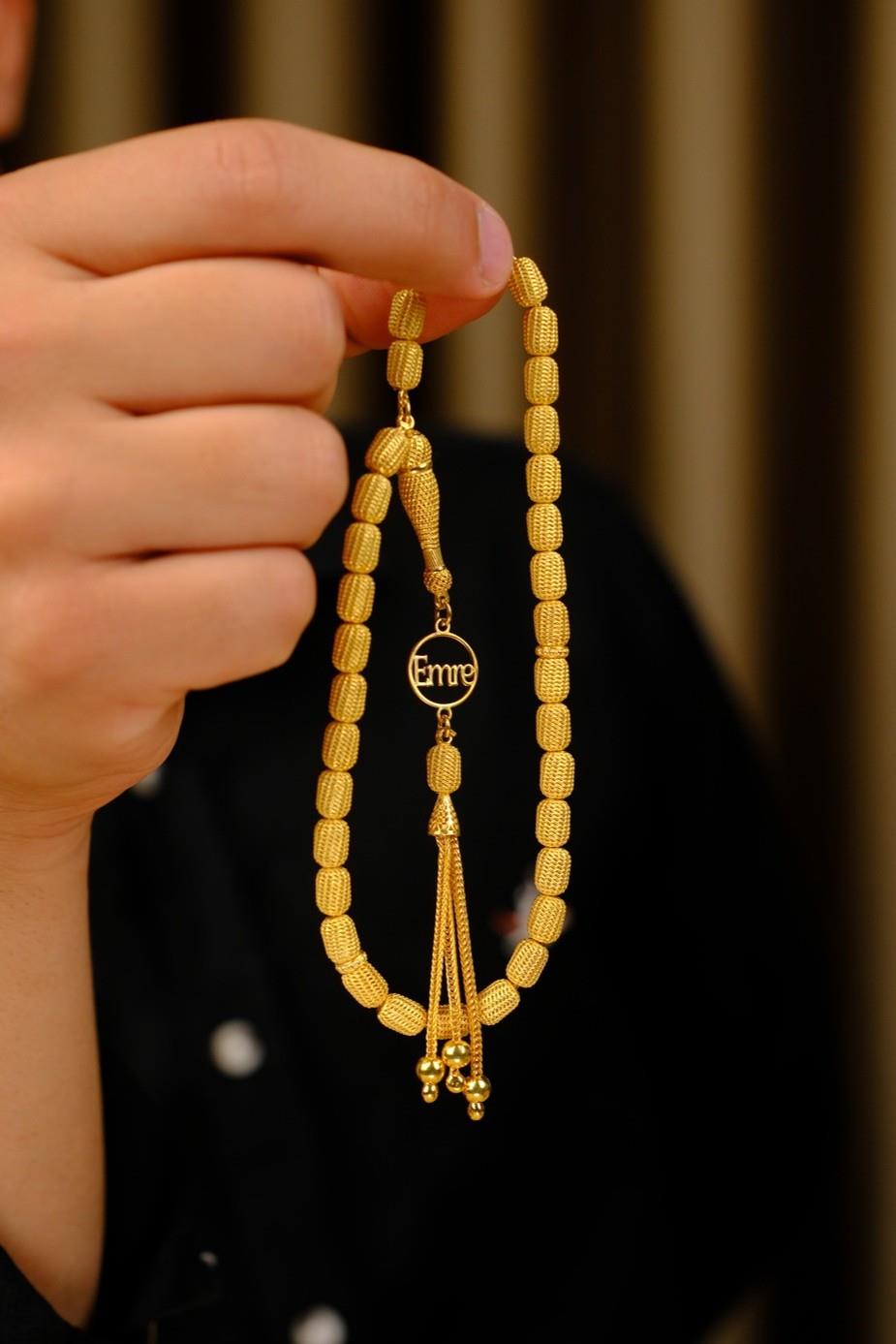 Kalemkar İşcilik Kişiye Özel İsim Tasarımlı Kapsül Model 925 Ayar Gümüş Tesbih