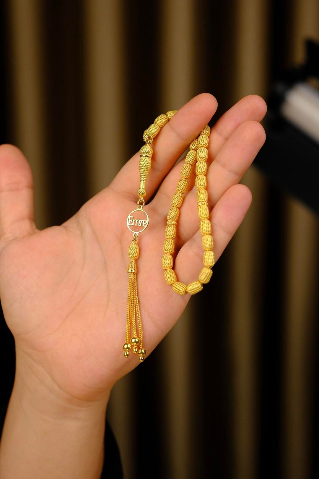 Kalemkar İşcilik Kişiye Özel İsim Tasarımlı Kapsül Model 925 Ayar Gümüş Tesbih