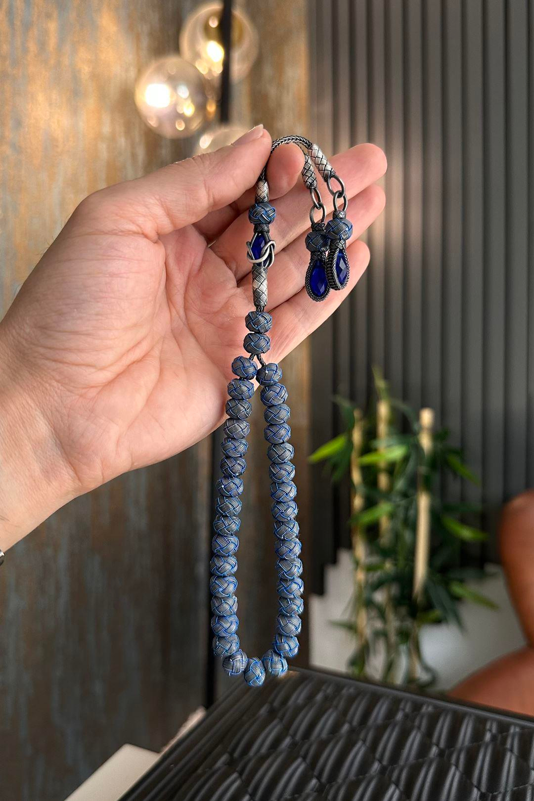 Lacivert Tesbih El Örmesi