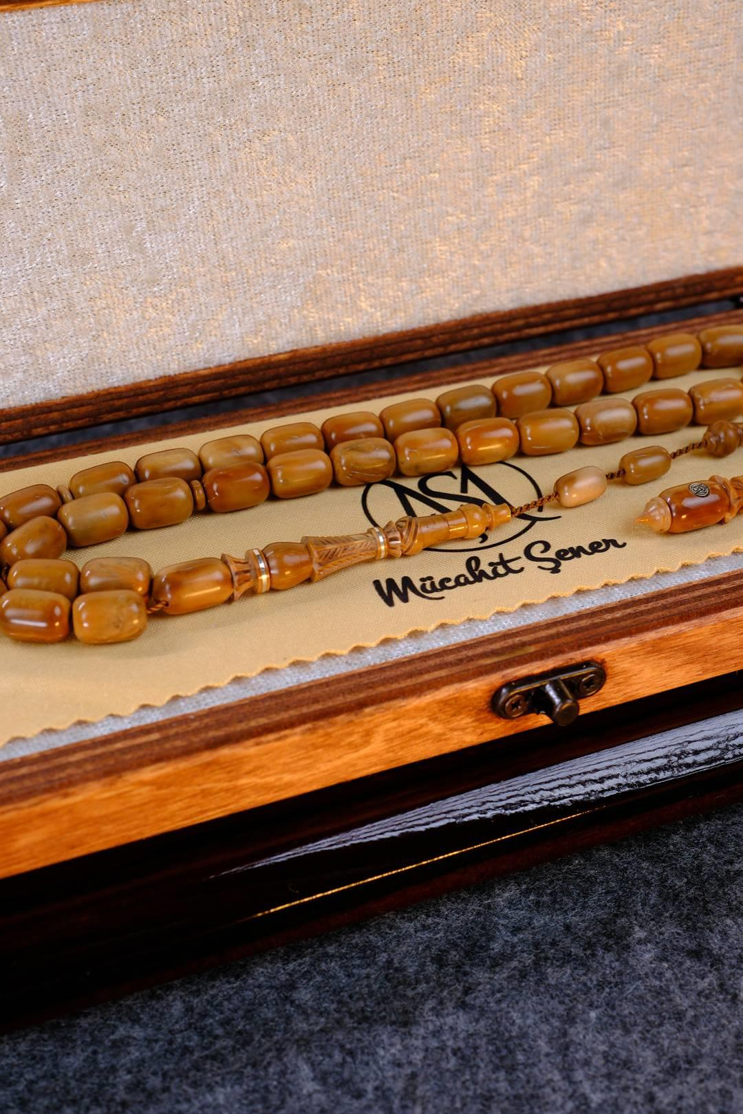 Master Mücahit Şener Otantik Oyma Serisi Kapsül Kesim Kuka Tesbih