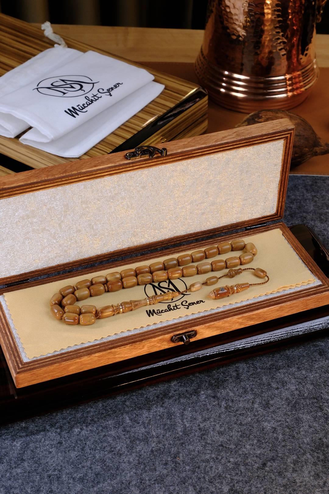 Master Mücahit Şener Otantik Oyma Serisi Kapsül Kesim Kuka Tesbih