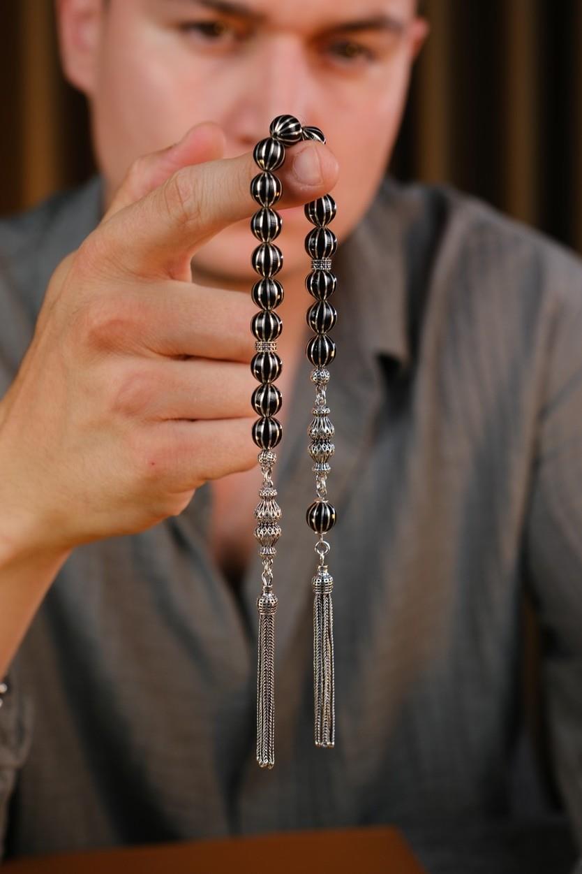 Master Ömer Aktaş Erzurum Oltu Taşı Karpuz Yarma Zaza Tesbih