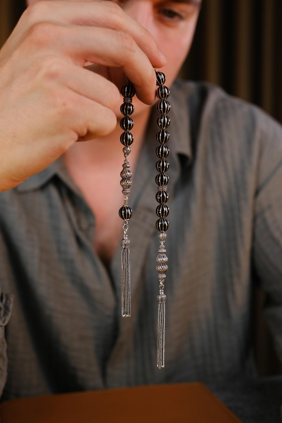 Master Ömer Aktaş Erzurum Oltu Taşı Karpuz Yarma Zaza Tesbih