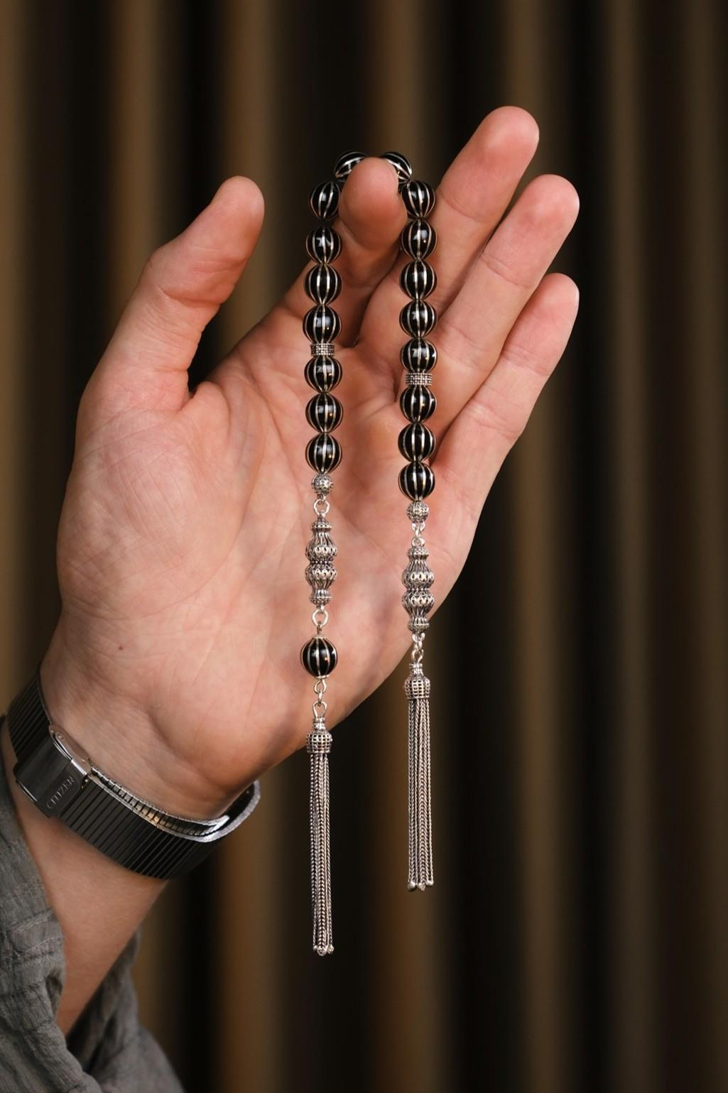 Master Ömer Aktaş Erzurum Oltu Taşı Karpuz Yarma Zaza Tesbih