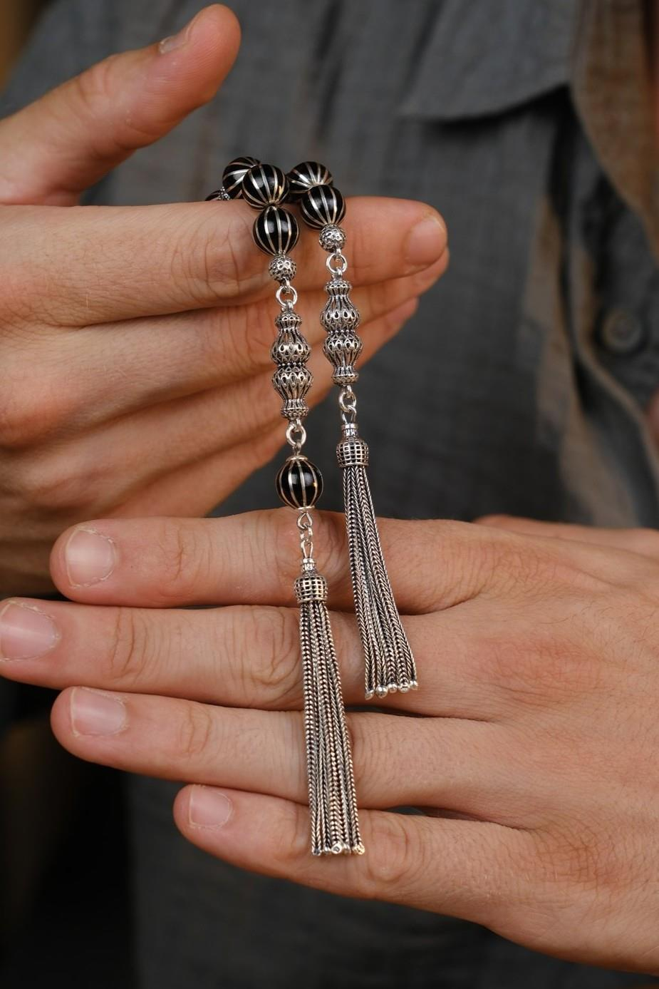 Master Ömer Aktaş Erzurum Oltu Taşı Karpuz Yarma Zaza Tesbih