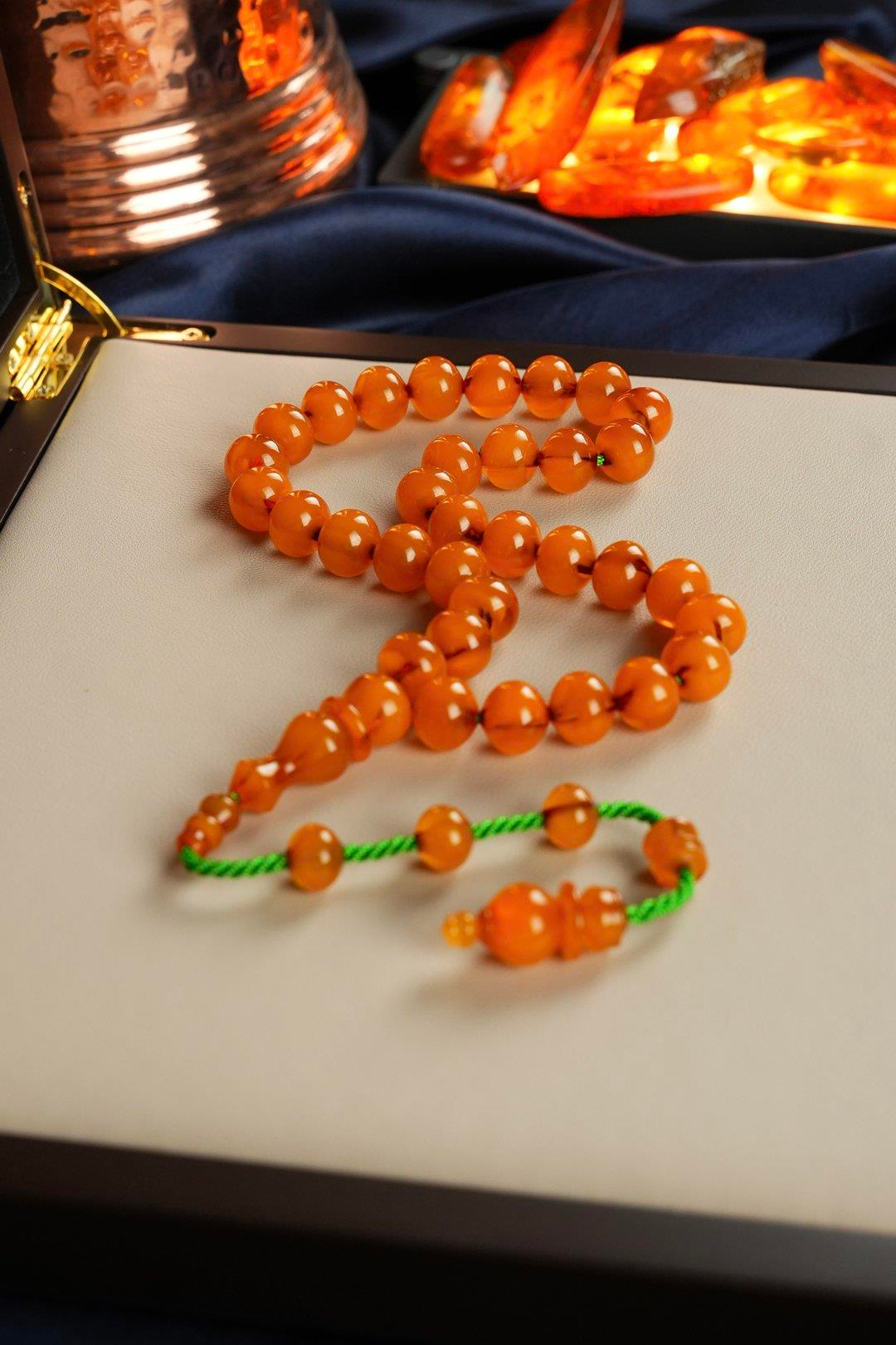 Master Sinan Bülbül Üst Düzey Koleksiyonluk Eski Osmanlı Sıkma Kehribar Tesbih (Antique Faturan Amber Beads فاتوران عنبر خرز عتيق)