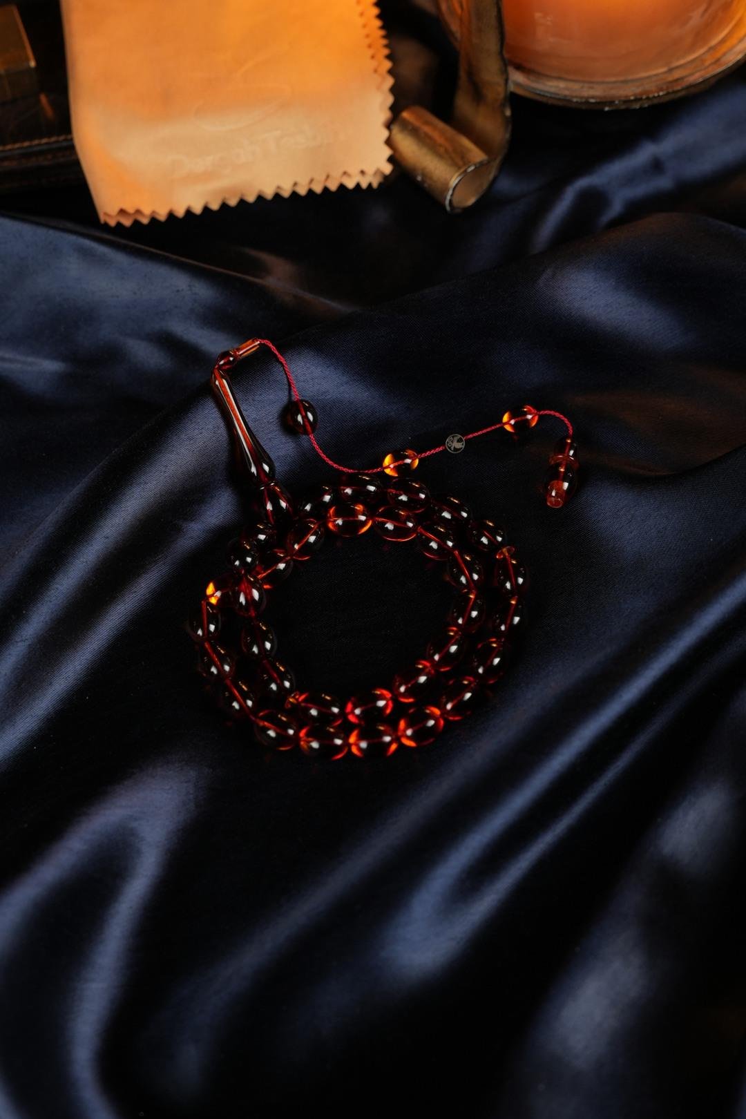 Master Ümit Demir Eski Osmanlı Sıkma Tirbuşon Obje Koleksiyonluk Tesbih (Antique Faturan Amber Beads فاتوران عنبر خرز عتيق)