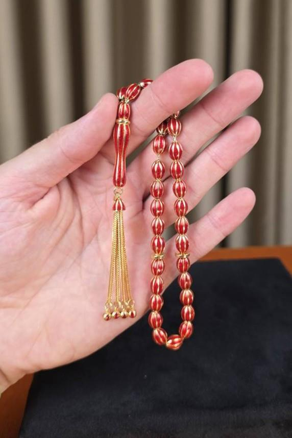 Mine İşlemeli Full Gümüş Tasarım Tesbih