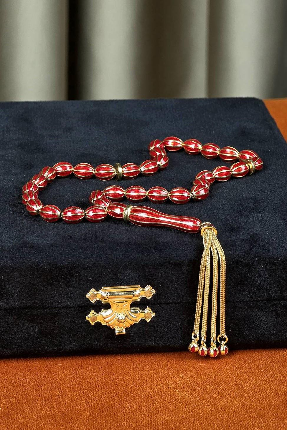 Mine İşlemeli Full Gümüş Tasarım Tesbih