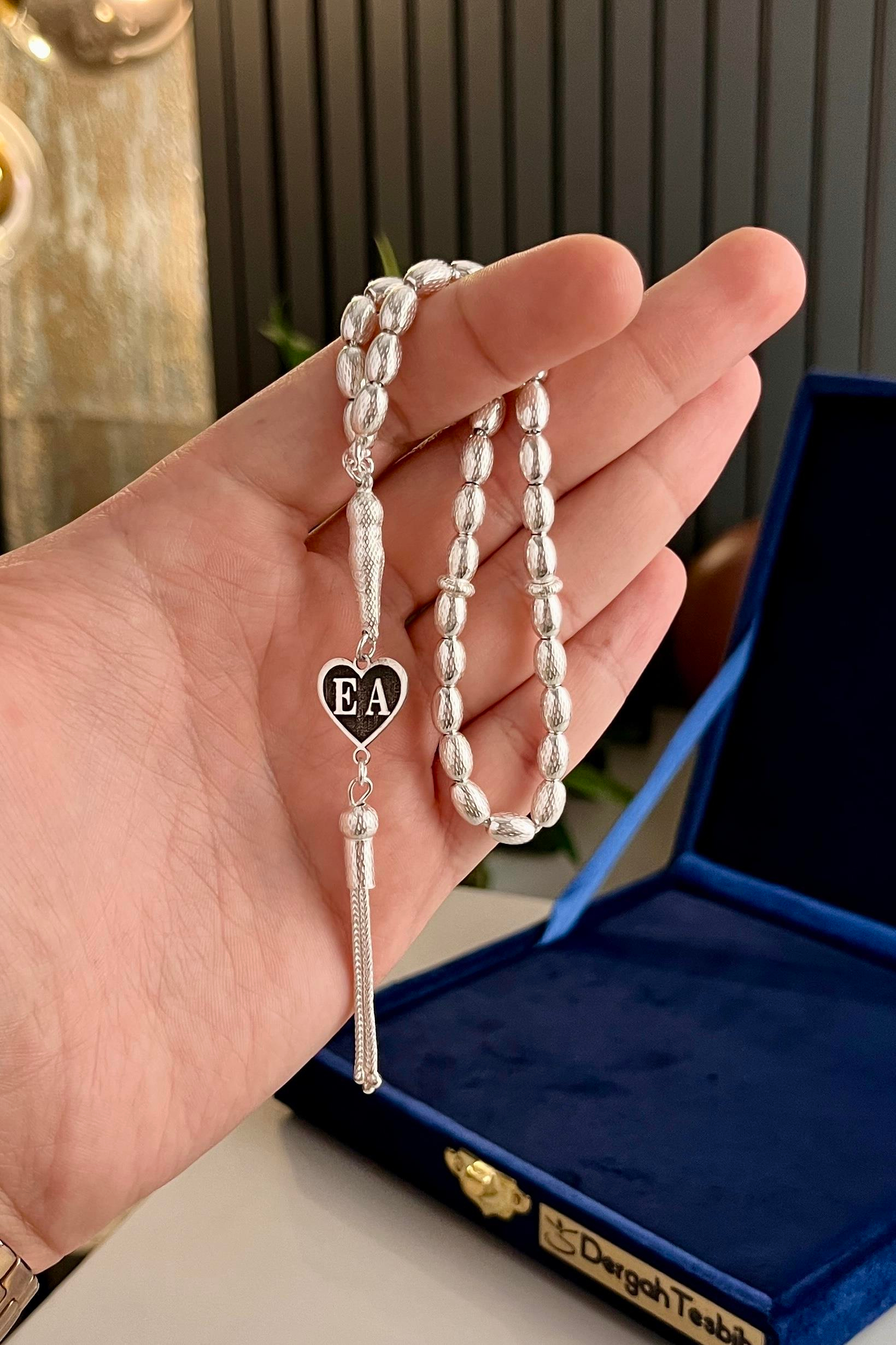 New Model İsimli Gümüş Bilek Boy Basic Tesbih 