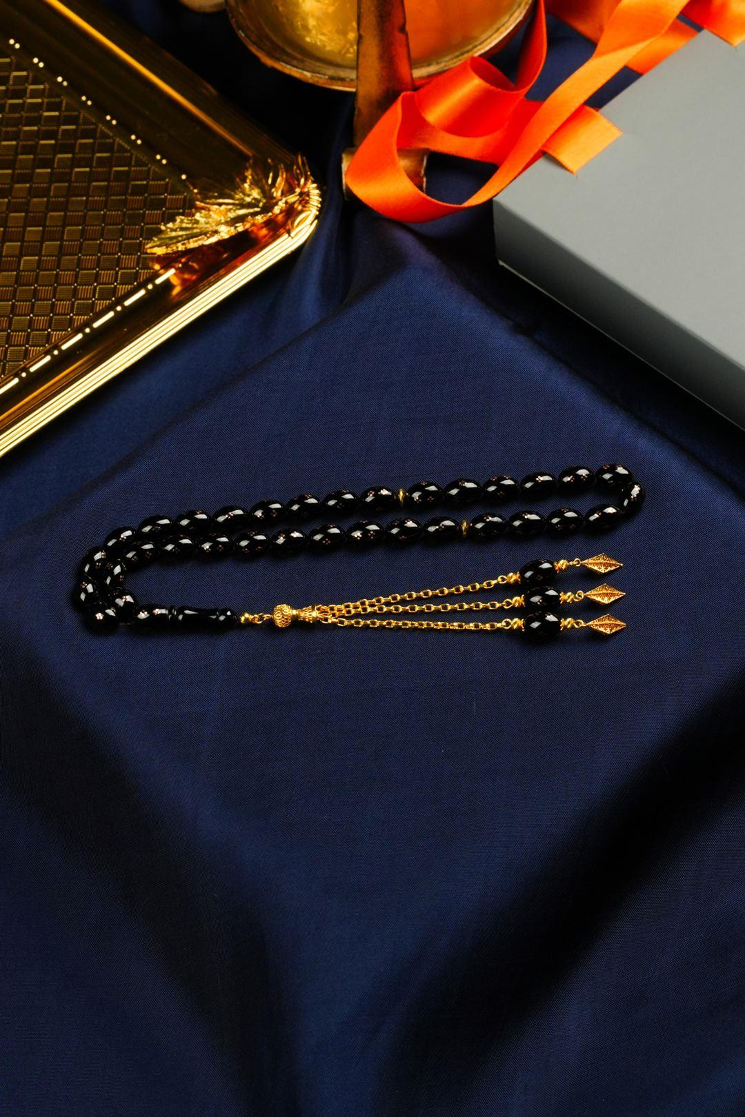 Orjinal Altın İşleme ve Altın Püskül Tasarım Erzurum Oltu Taşı Tesbih