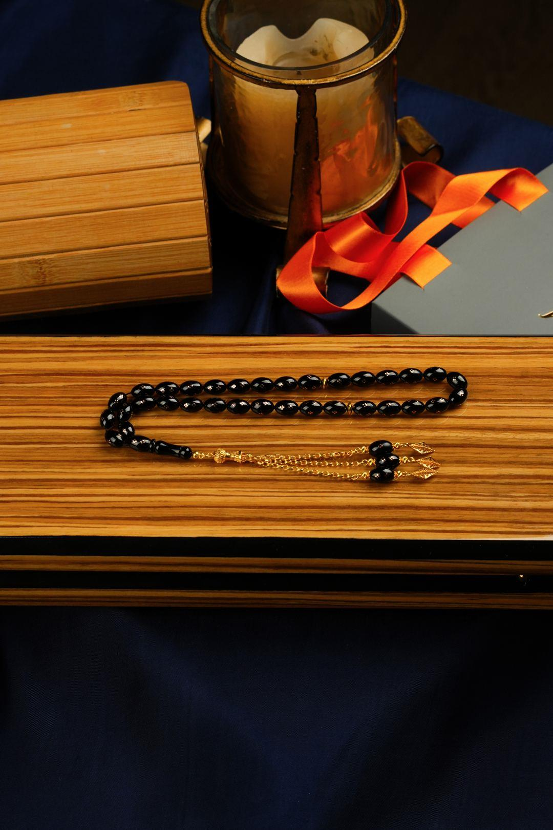 Orjinal Altın İşleme ve Altın Püskül Tasarım Erzurum Oltu Taşı Tesbih