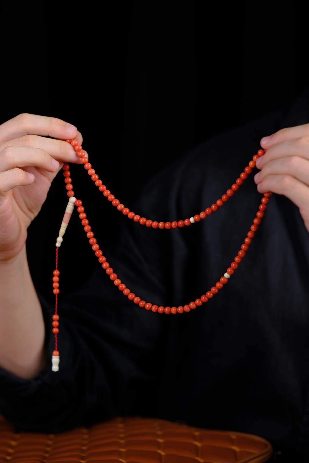 Orjinal Cezayir Mercanı 99luk Tesbih (Algerian Coral),(مرجان جزائري)