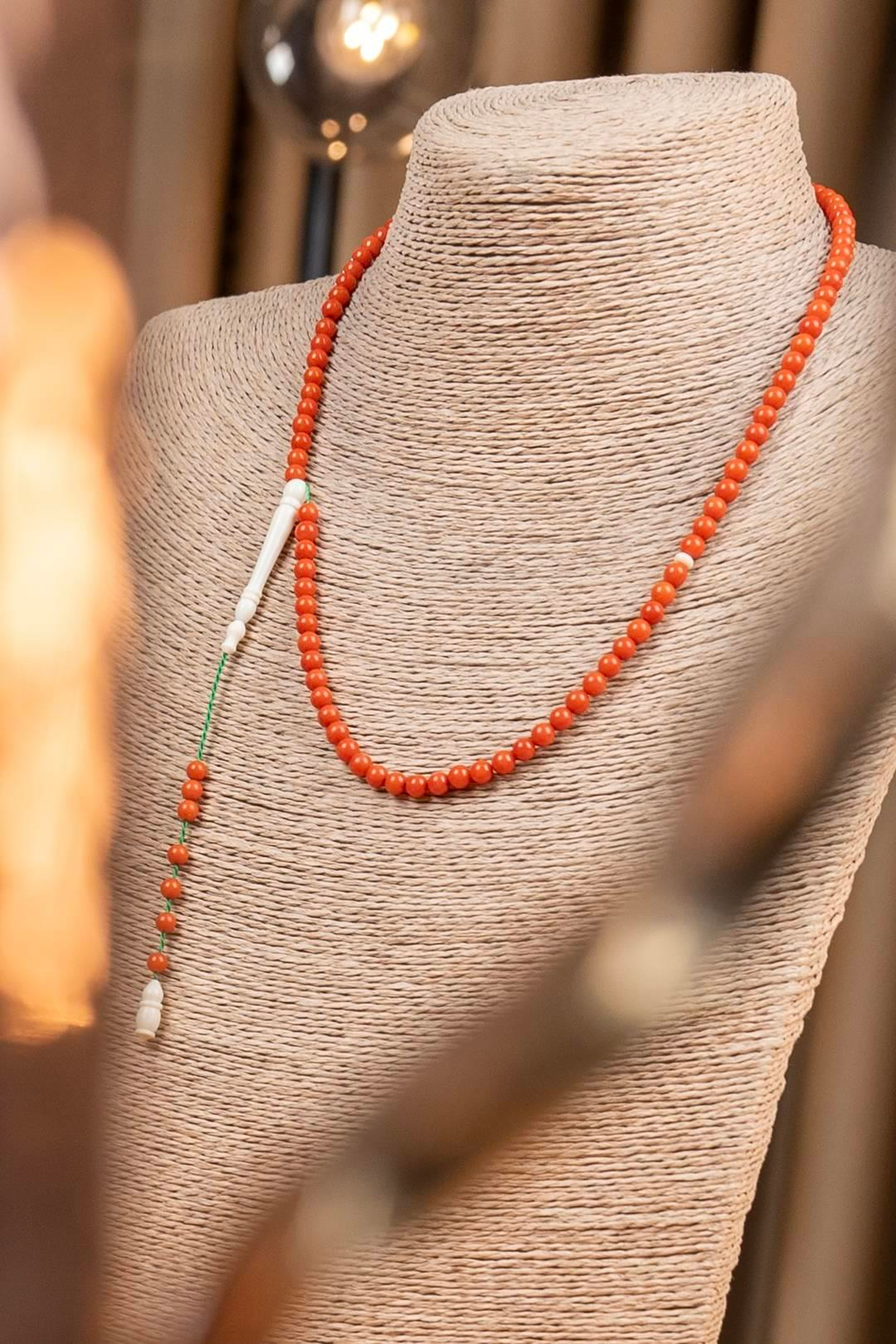 Orjinal Cezayir Mercanı 99luk Zikir Tesbihi (Algerian Coral),(مرجان جزائري)