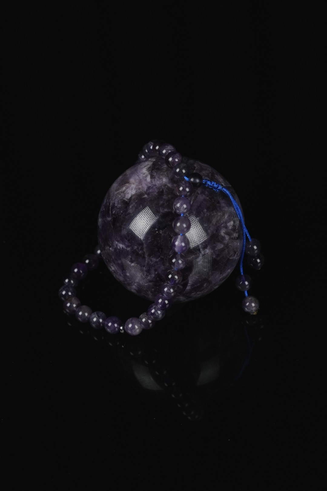 Orjinal Doğal Ametist Taşı 33lü Bileklik Tesbih